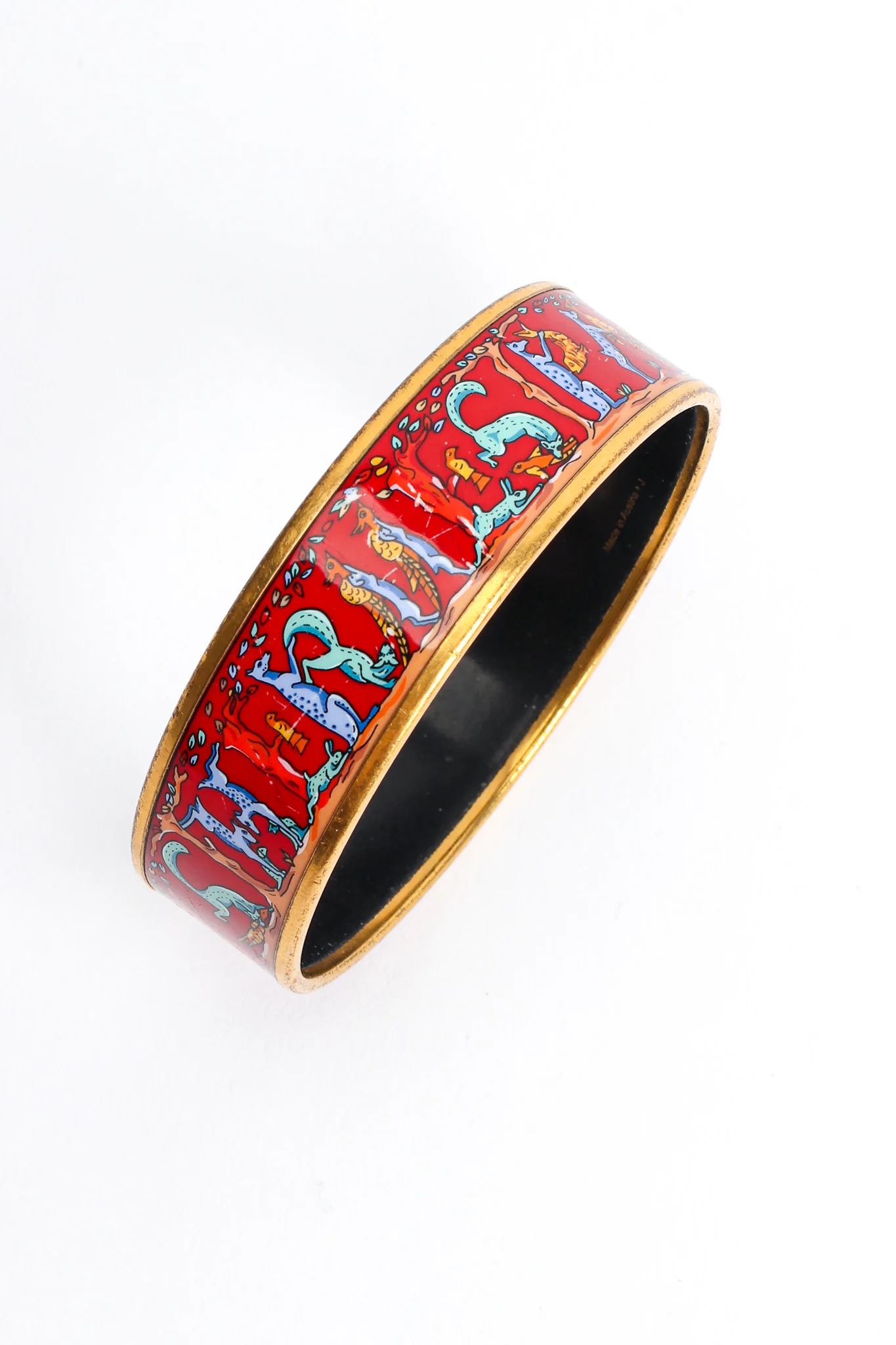 Animal Alphabet Wide Enamel Bracelet - Image 5