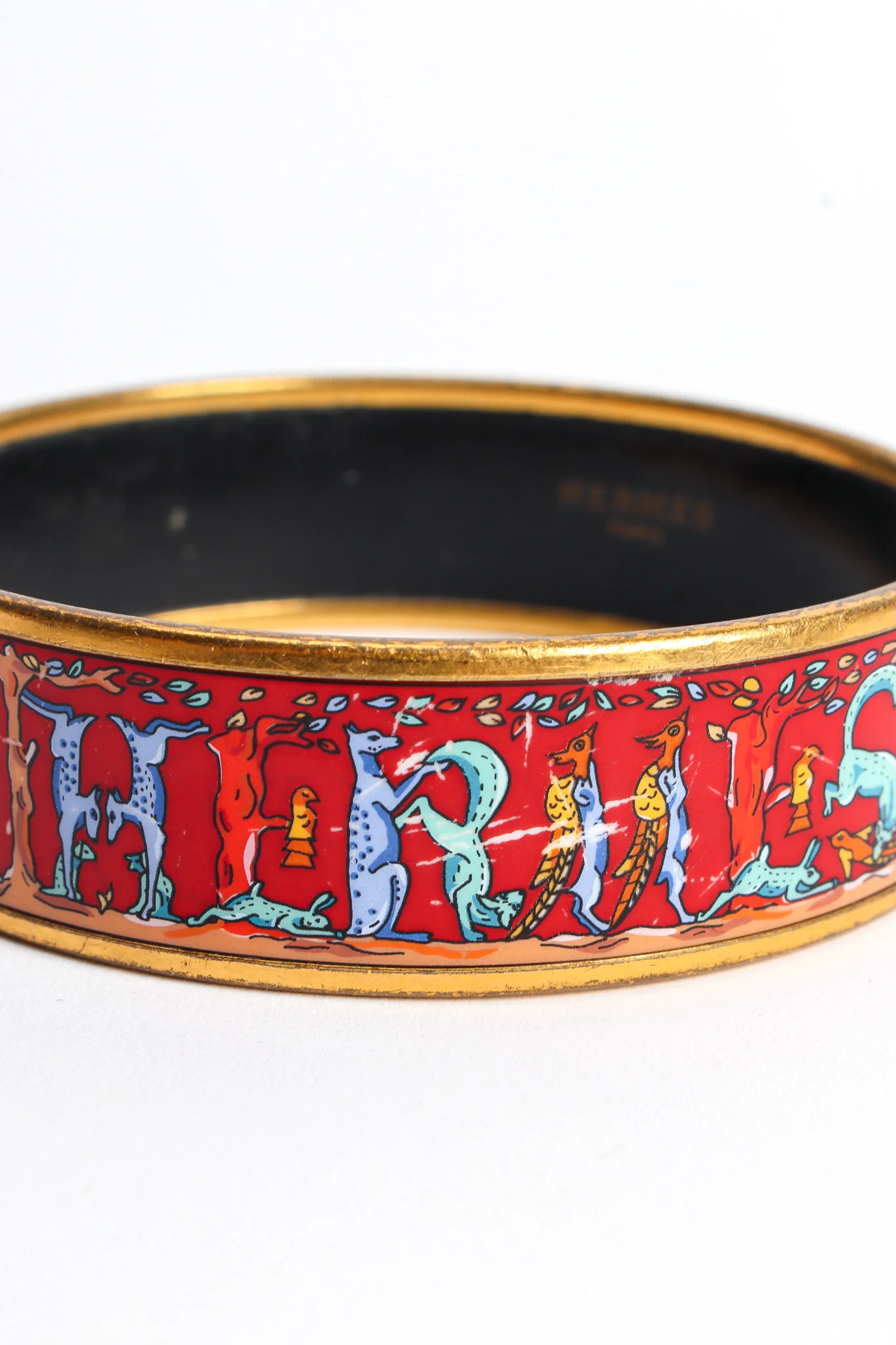 Animal Alphabet Wide Enamel Bracelet - Image 8