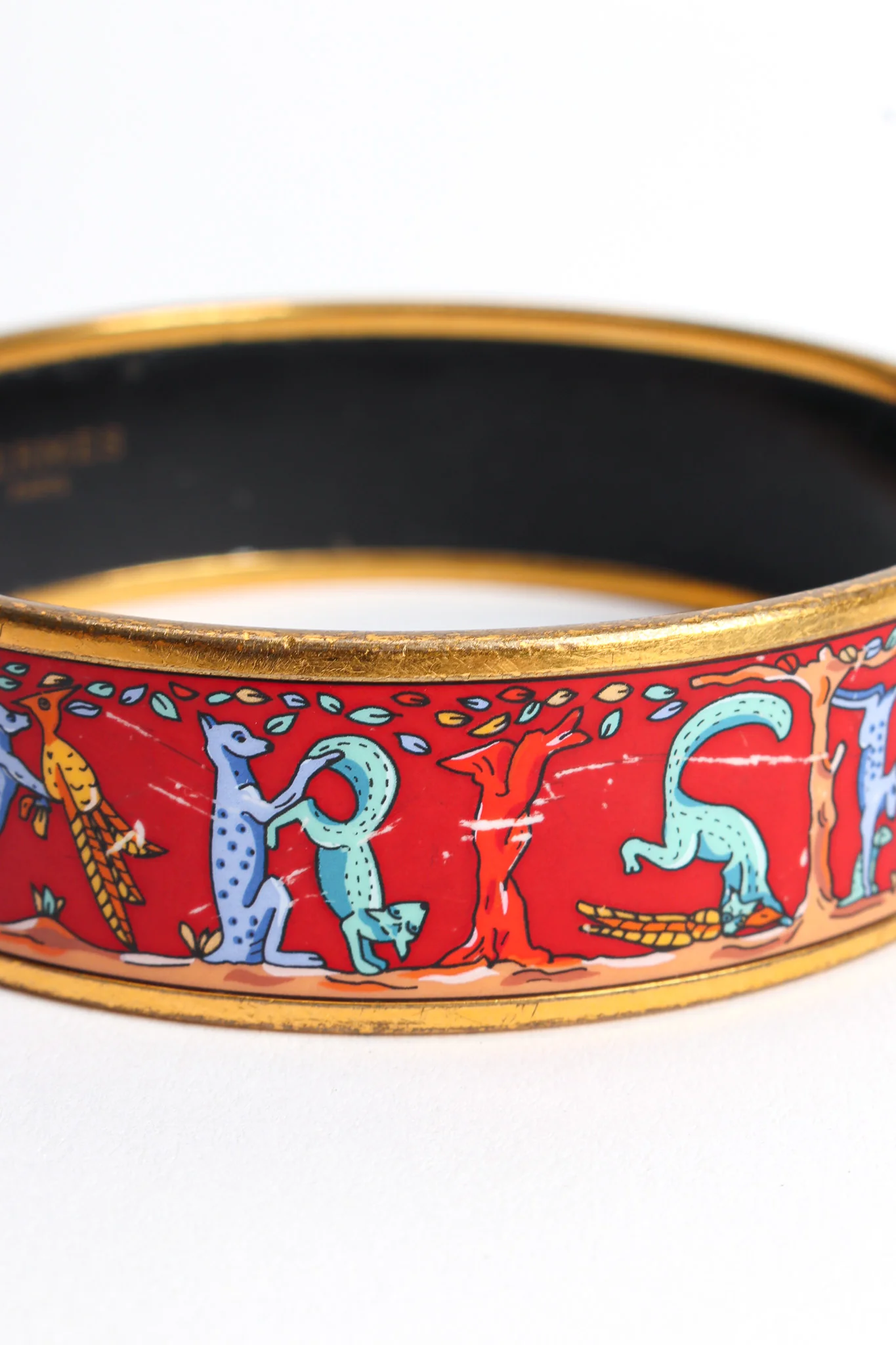 Animal Alphabet Wide Enamel Bracelet - Image 9