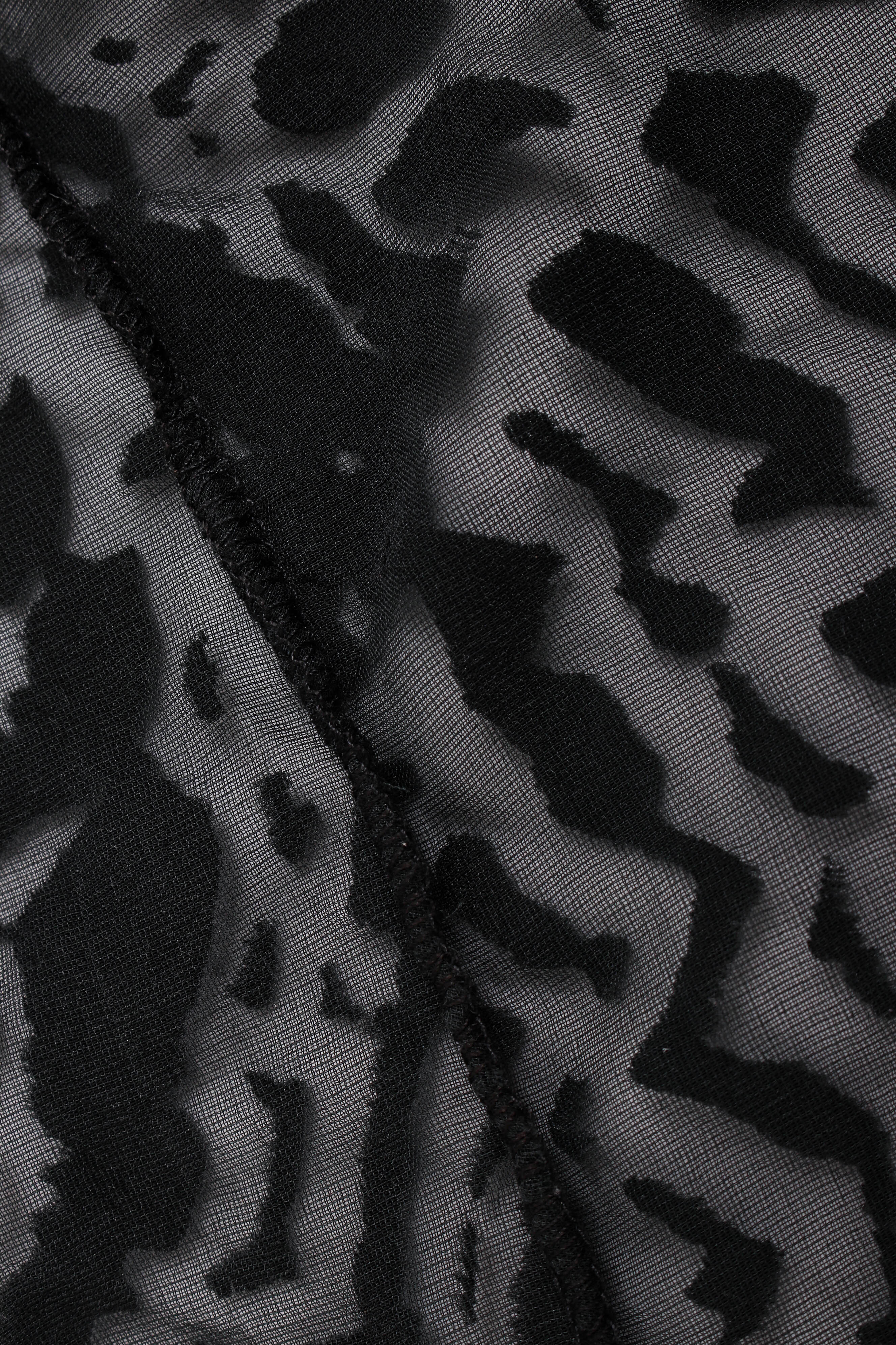 Animal Print Silk Velvet Burnout Dress - Image 8