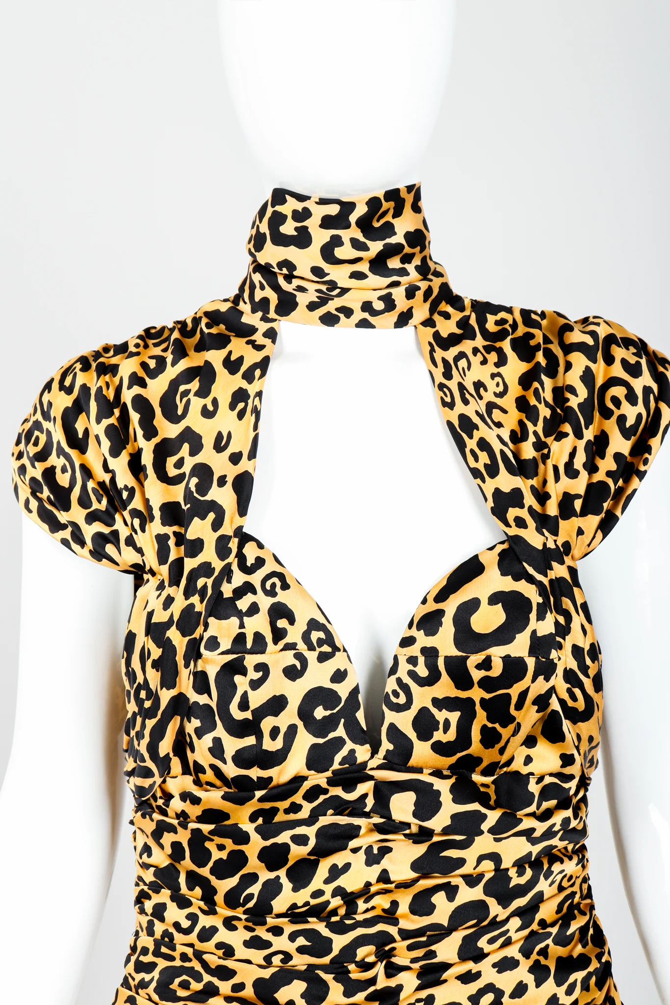 Animal Print Choker Dress - Image 2