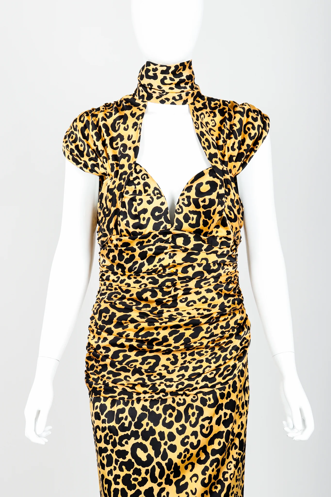 Animal Print Choker Dress - Image 3