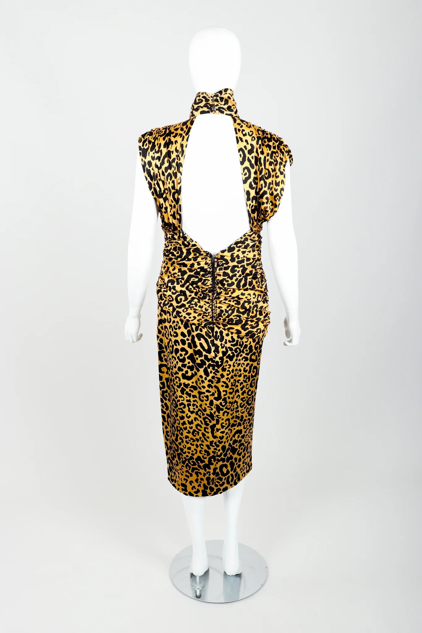 Animal Print Choker Dress - Image 5