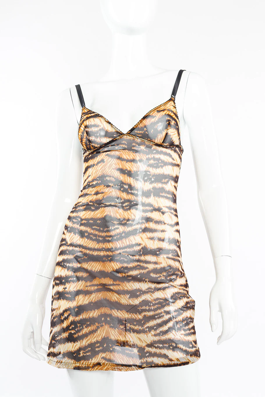 Animal Print Mesh Chemise - Image 2