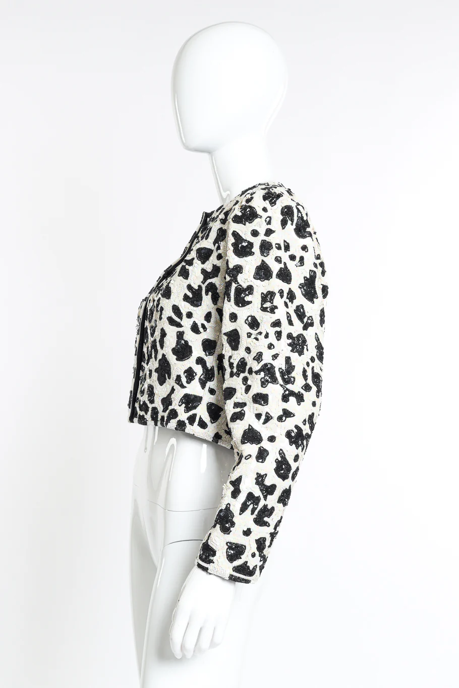 Animal Print Sequin Jacket - Image 2