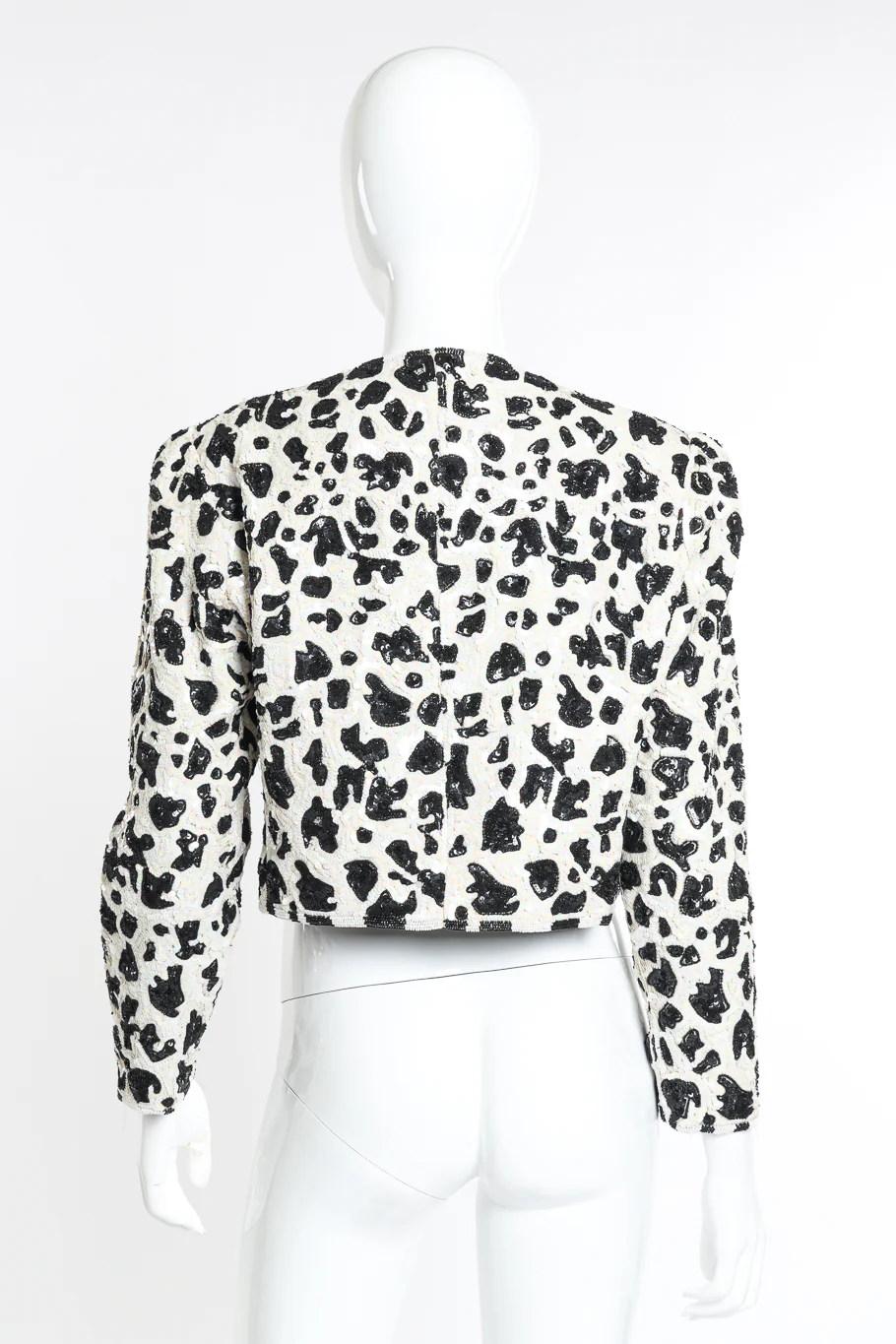 Animal Print Sequin Jacket - Image 3