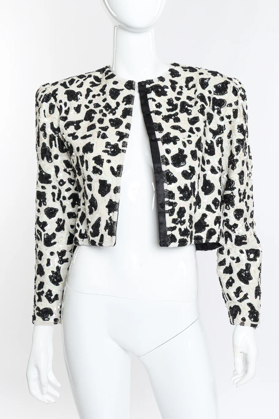 Animal Print Sequin Jacket - Image 4
