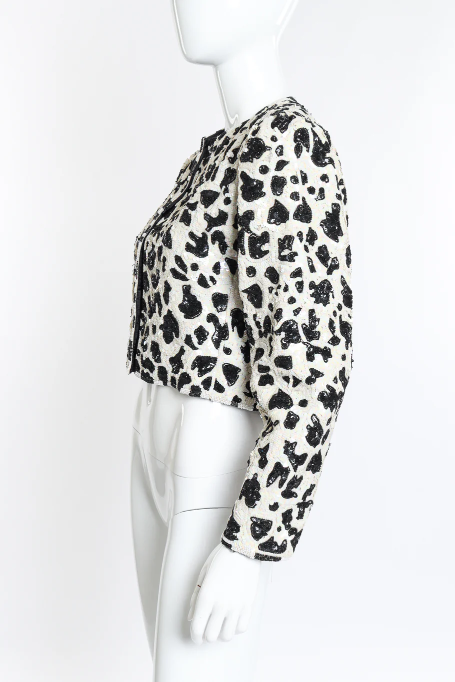 Animal Print Sequin Jacket - Image 5