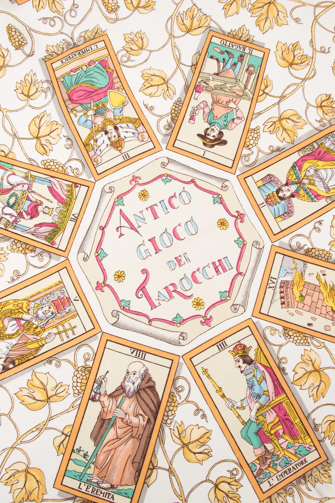 Antico Gioco Dei Tarocchi Tarot Scarf - Image 2