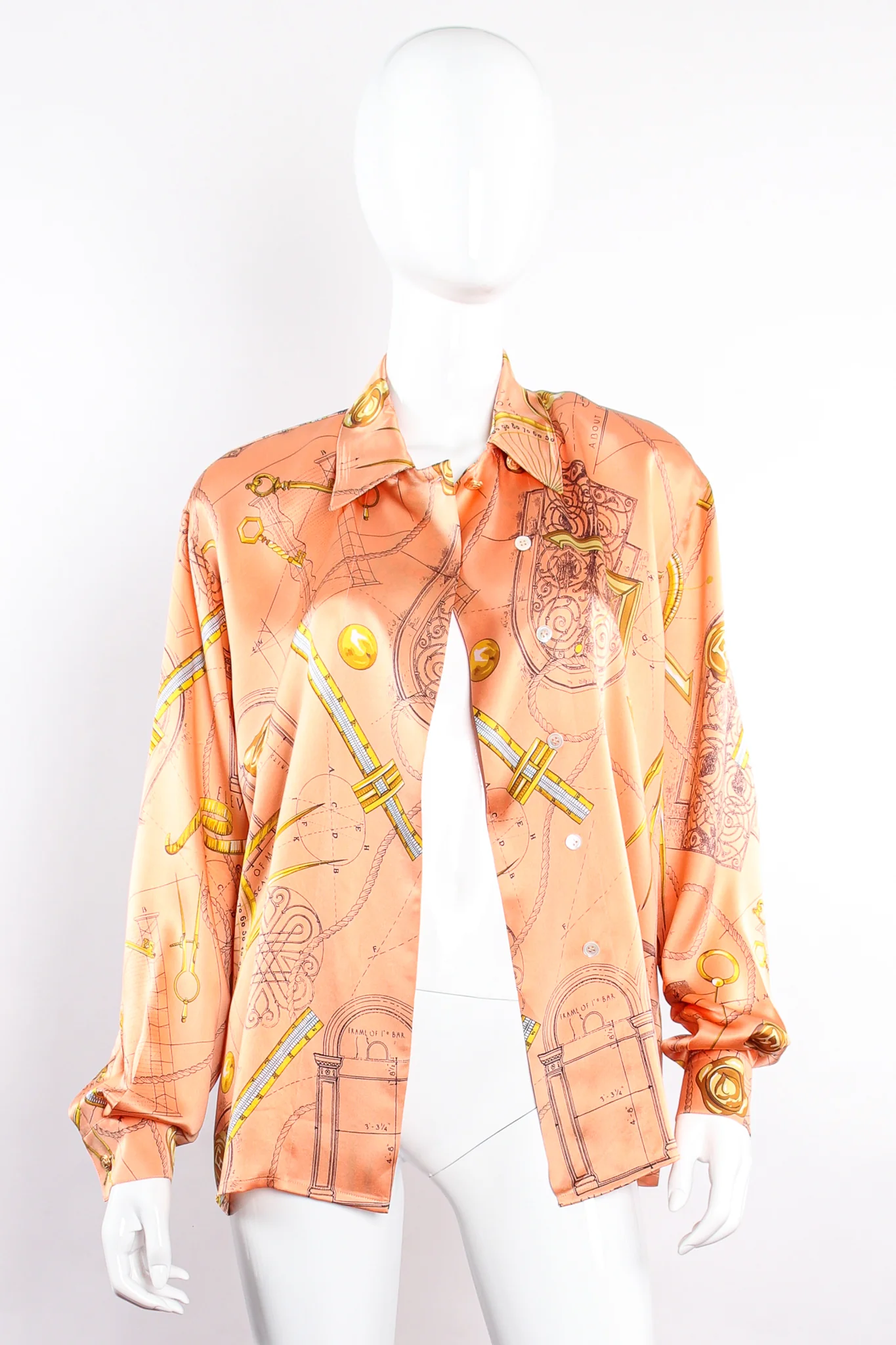 Architecture Draft Print Shirt - Image 6