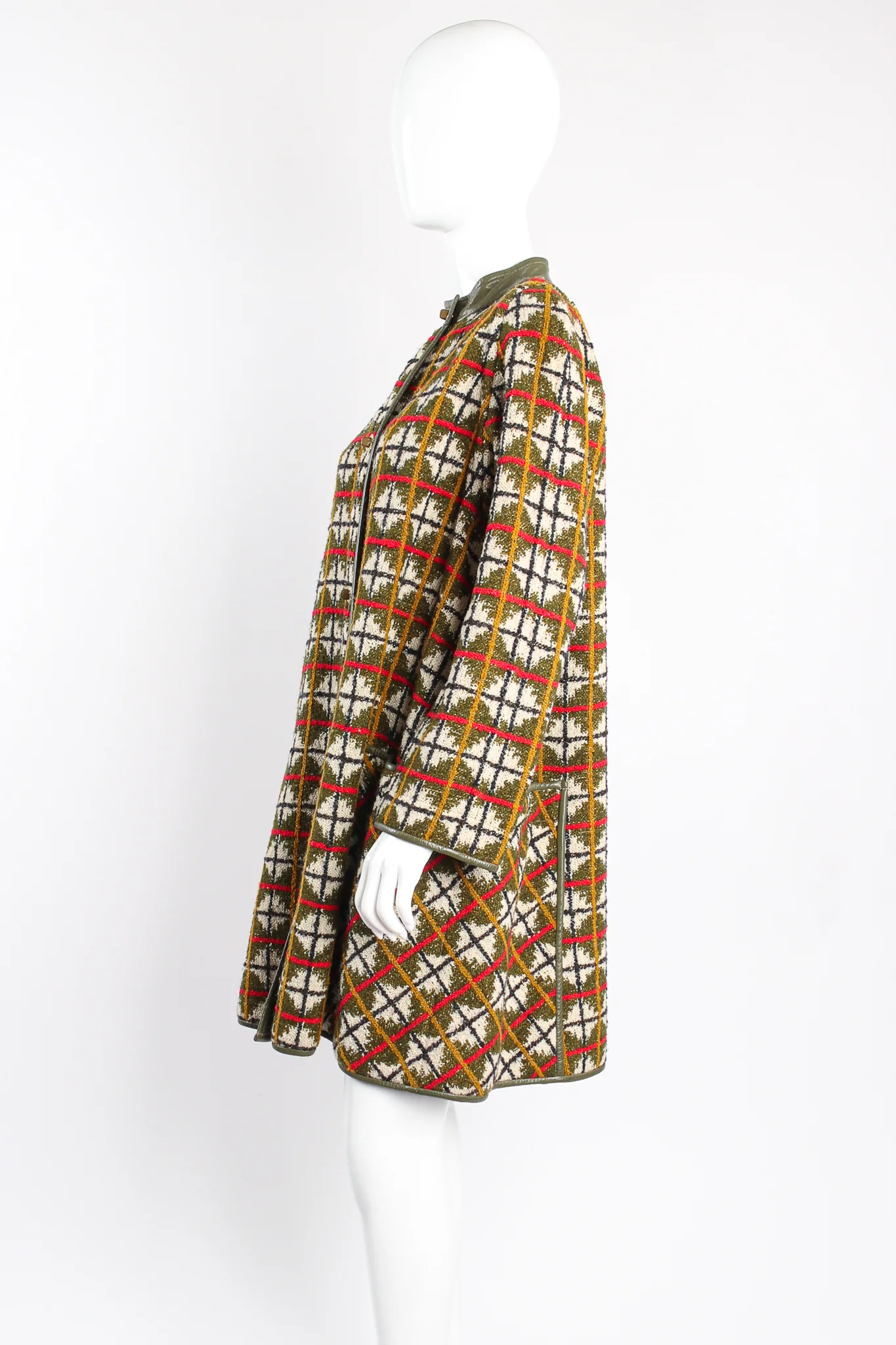 Argyle Turnlock Blanket Coat - Image 4