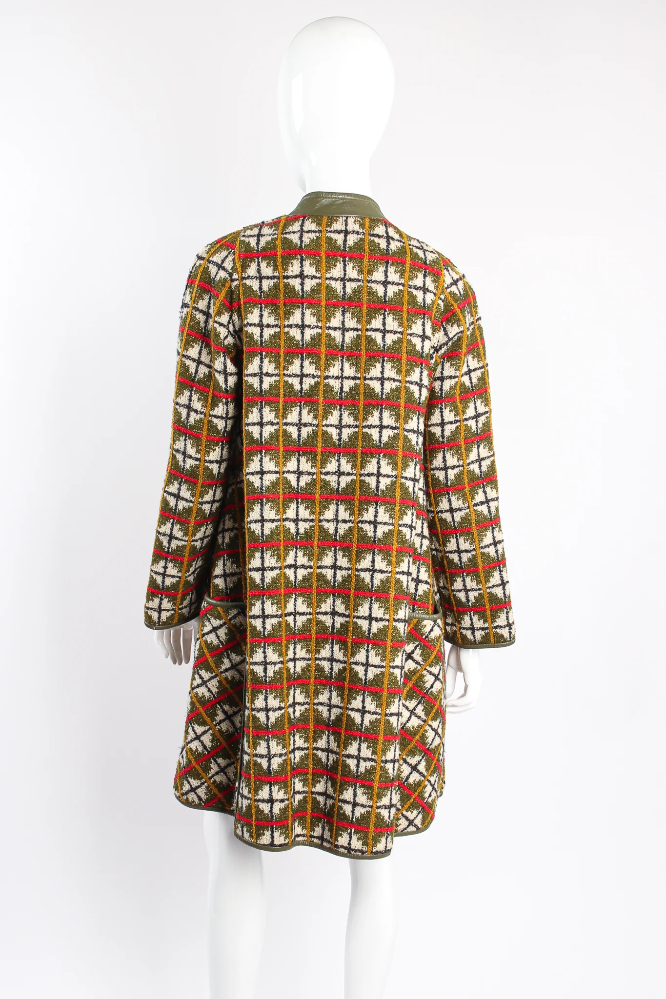 Argyle Turnlock Blanket Coat - Image 5