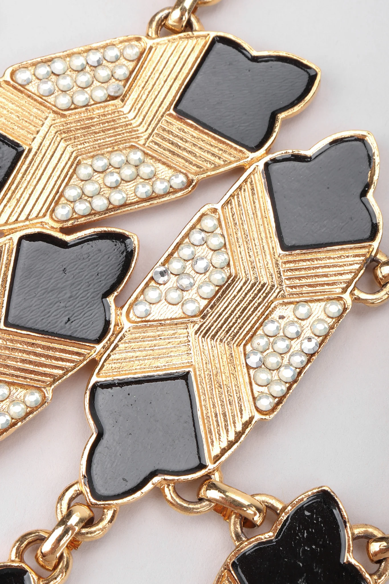 Art Deco Bib Necklace and Earring Set - Image 21