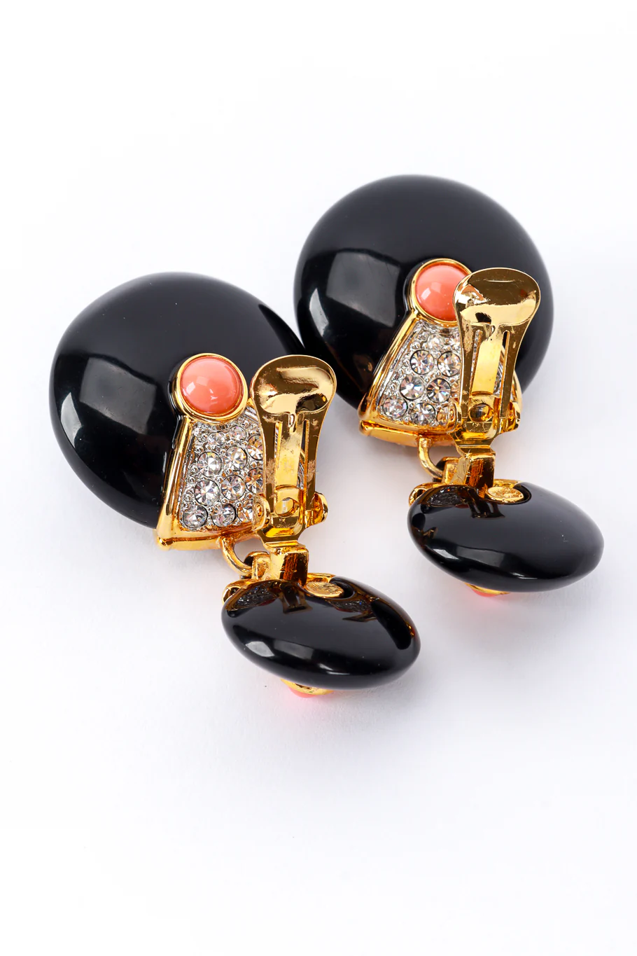 Art Deco Disc Drop Earrings - Image 4