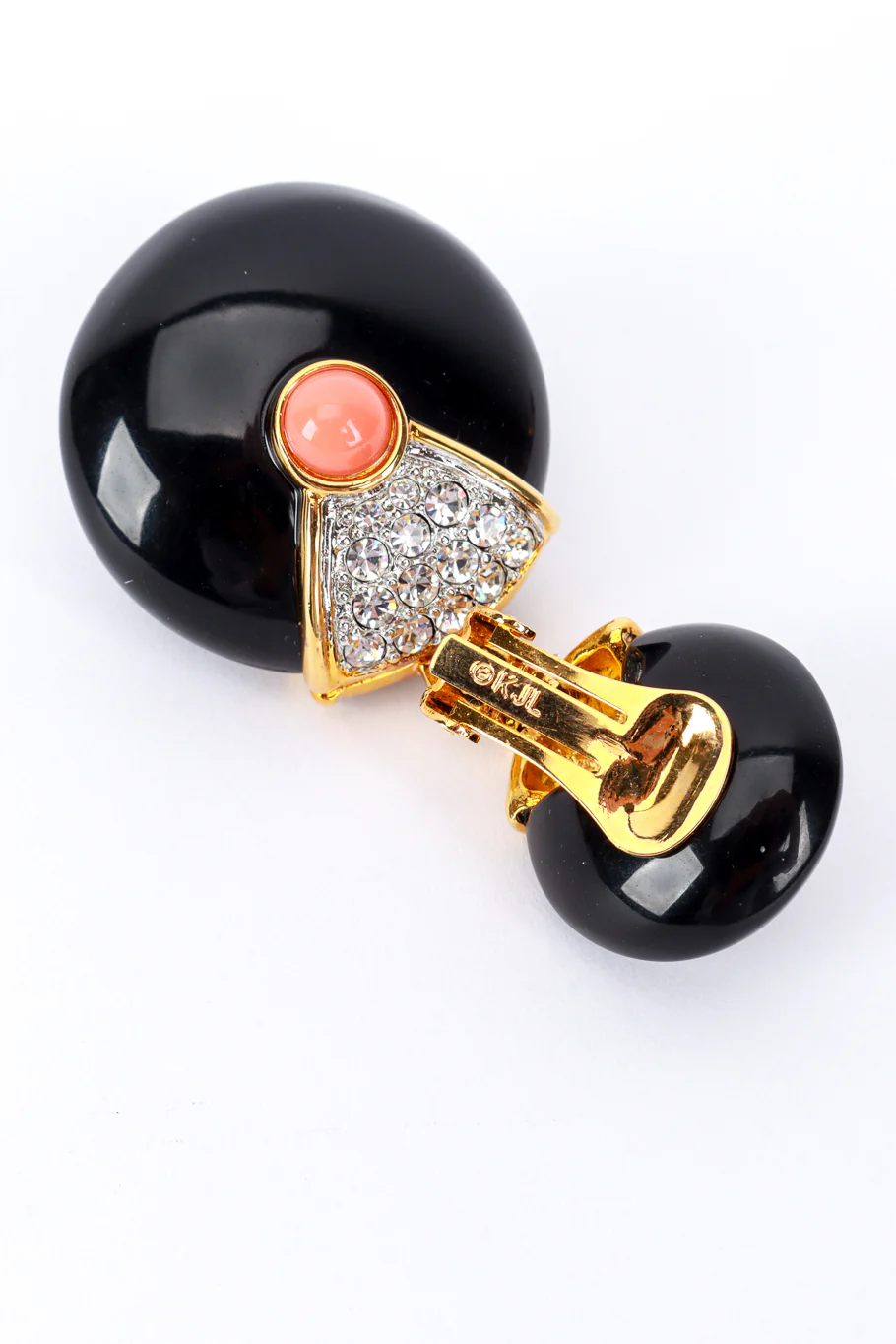 Art Deco Disc Drop Earrings - Image 5
