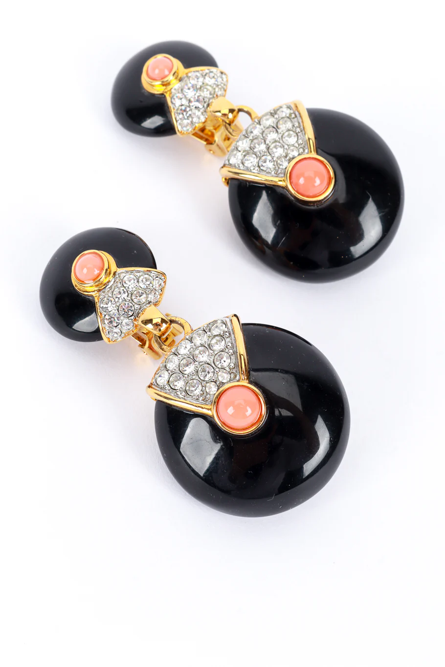 Art Deco Disc Drop Earrings - Image 6