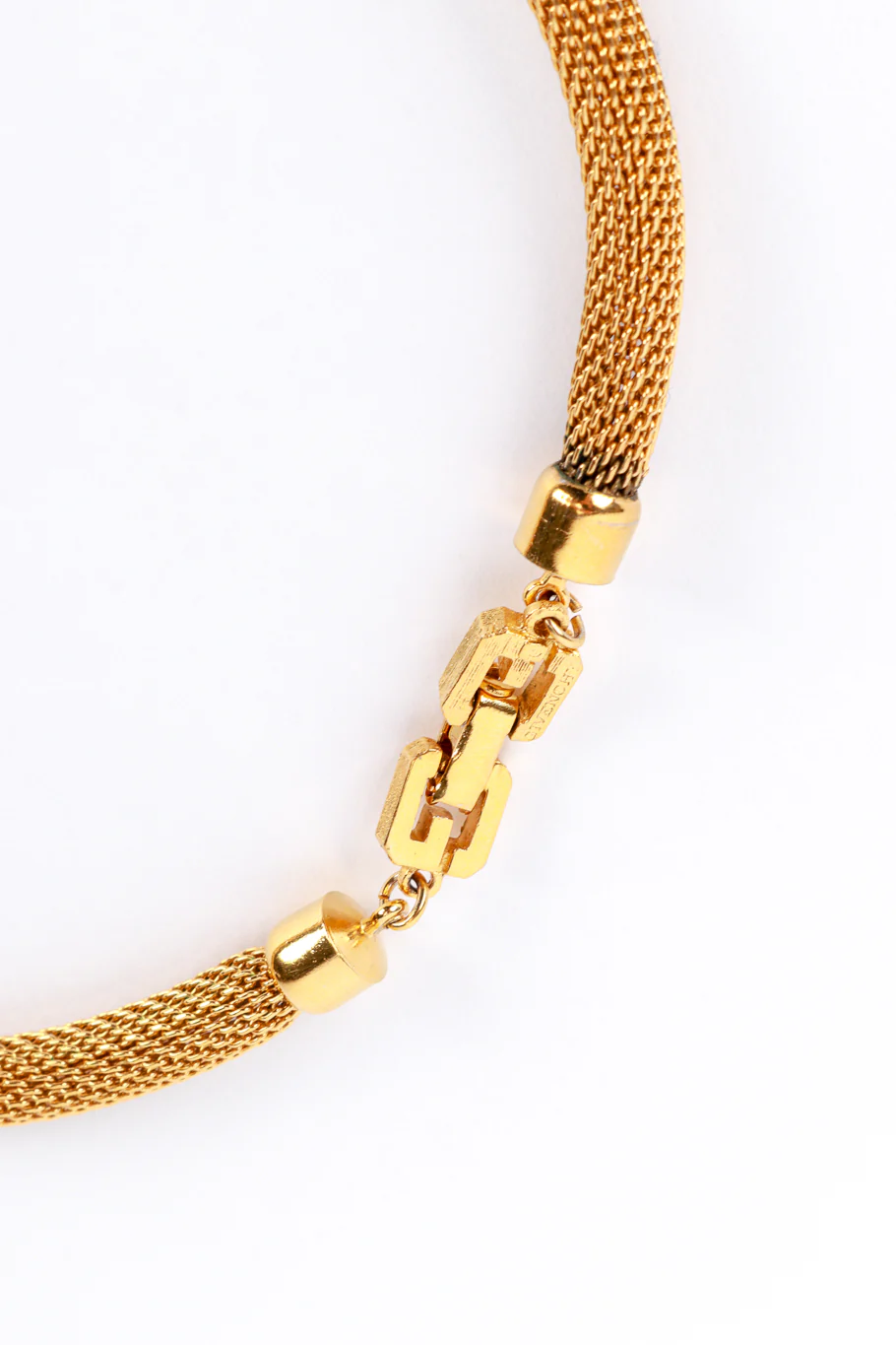 Art Deco Fan Mesh Collar Necklace - Image 8