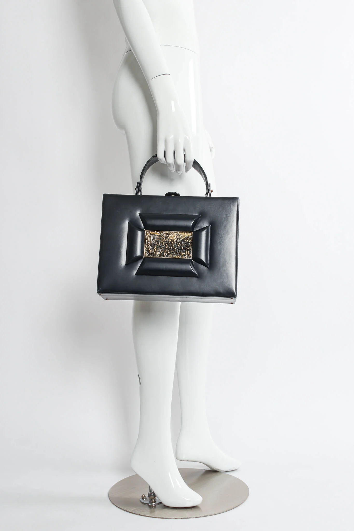 Art Tablet Leather Box Bag - Image 3