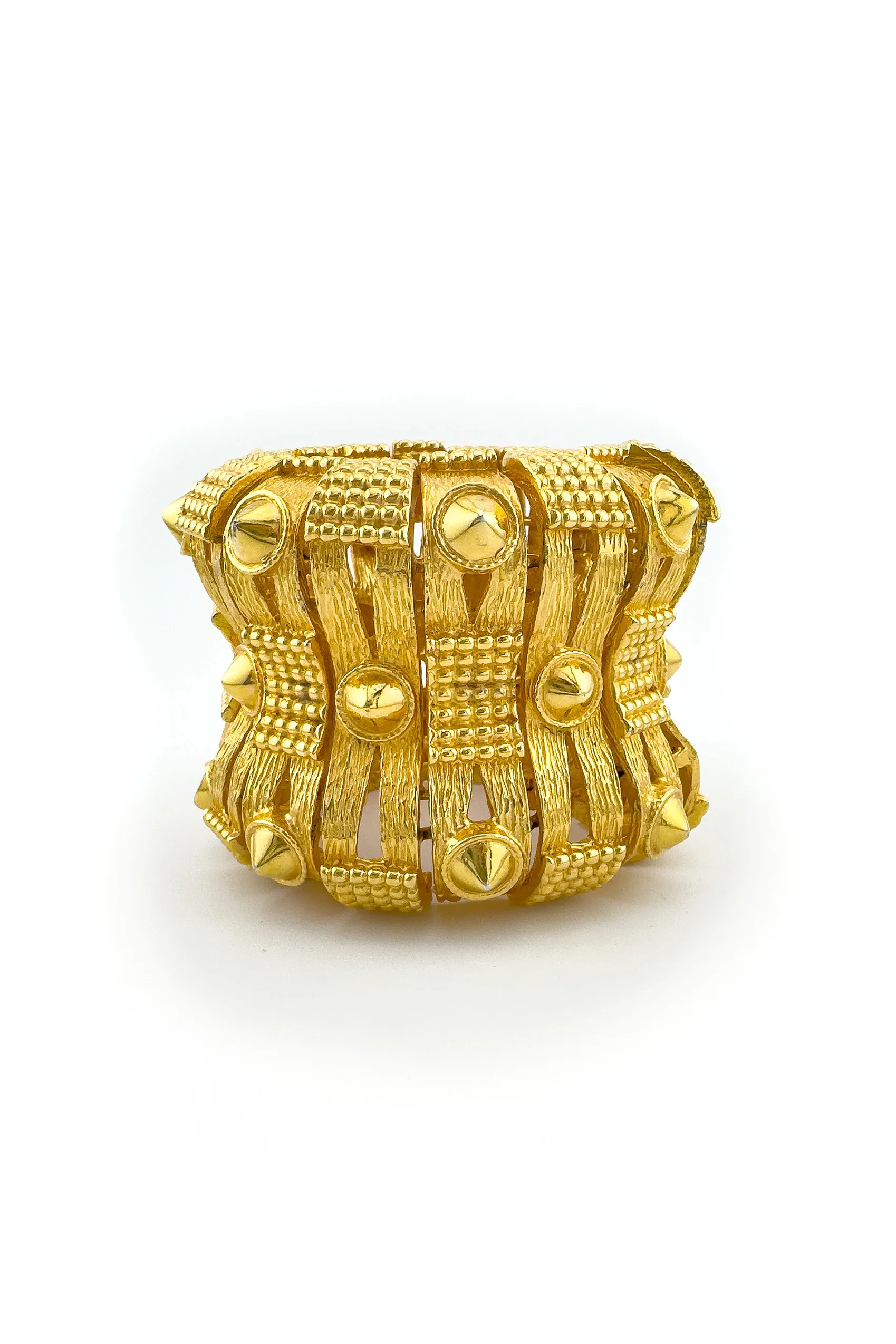 Articulated Spike Cuff Bracelet