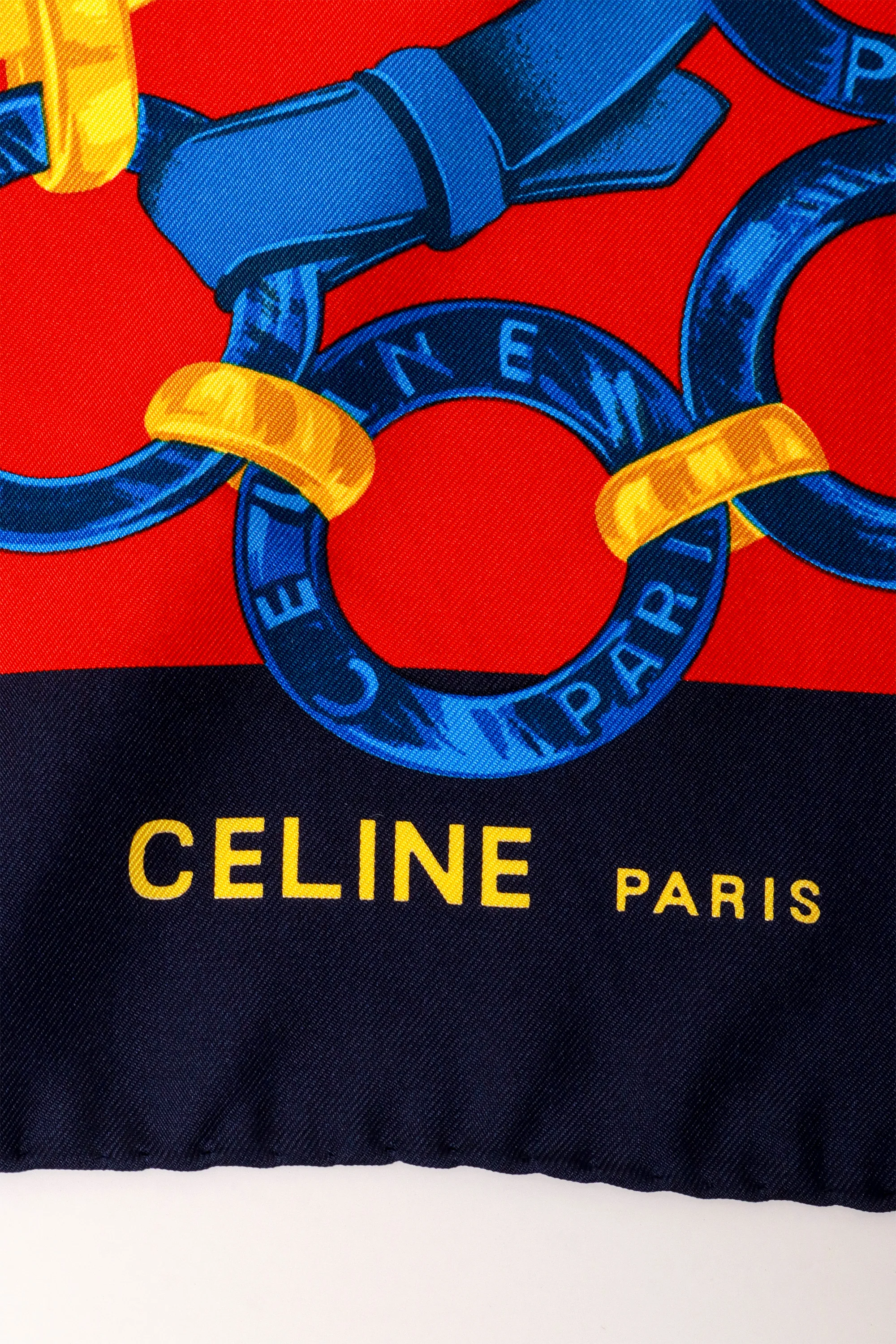Astro Charm Chain Print Silk Scarf - Image 3