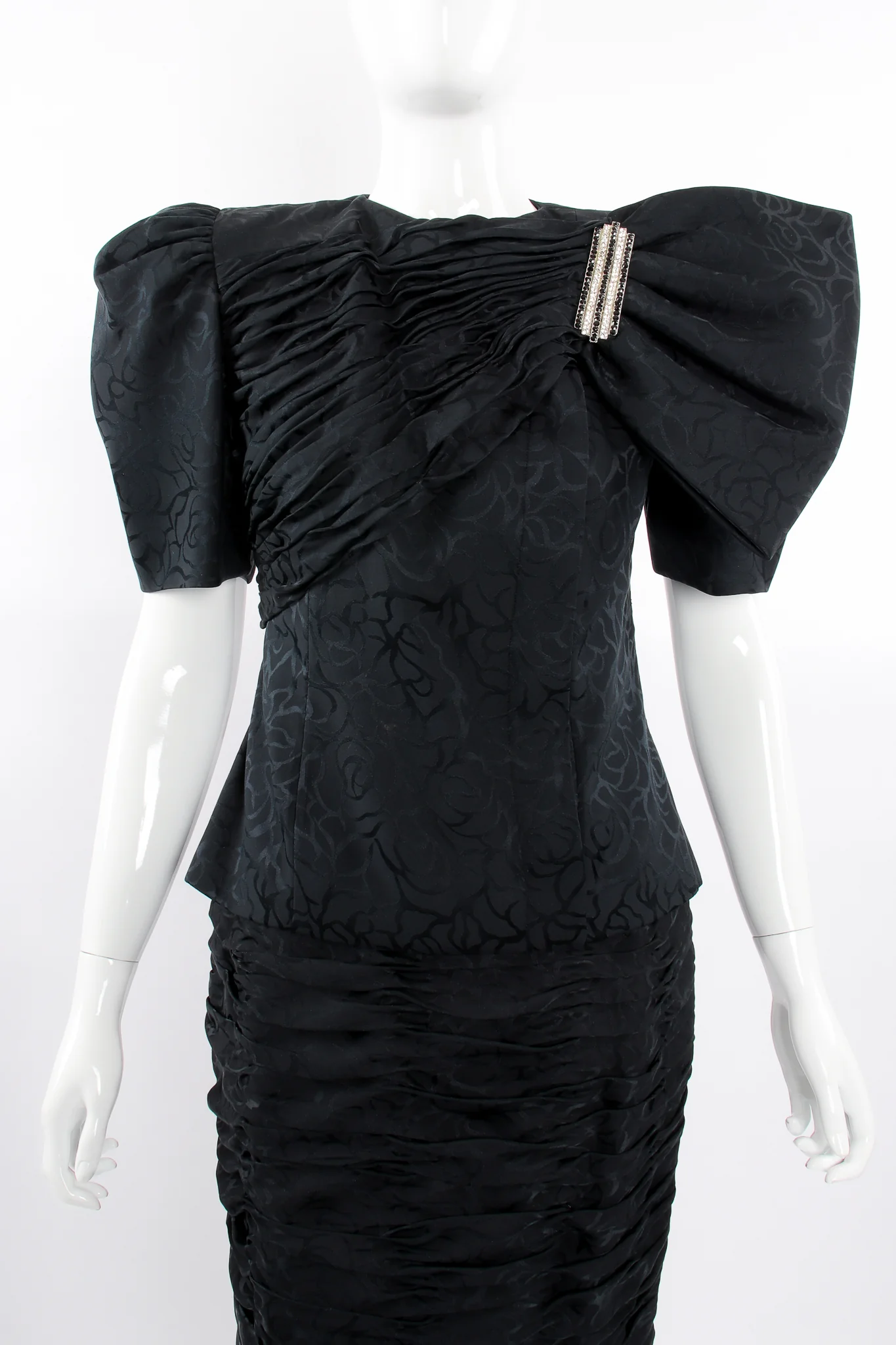 Asymmetric Bow Jacket & Skirt Set