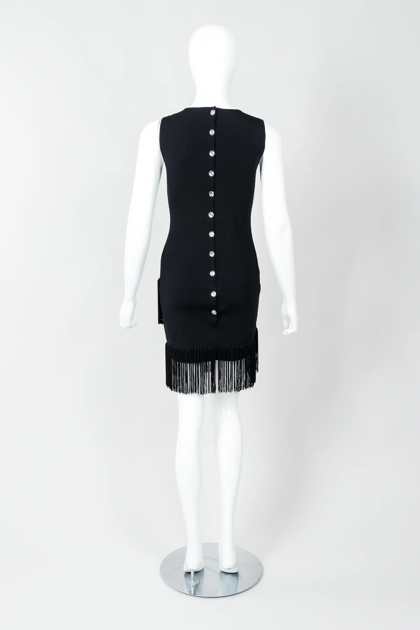 Asymmetrical Fringe Hem Dress - Image 5