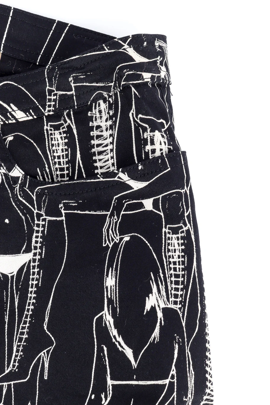 Asymmetrical Graphic Wrap Skirt - Image 9