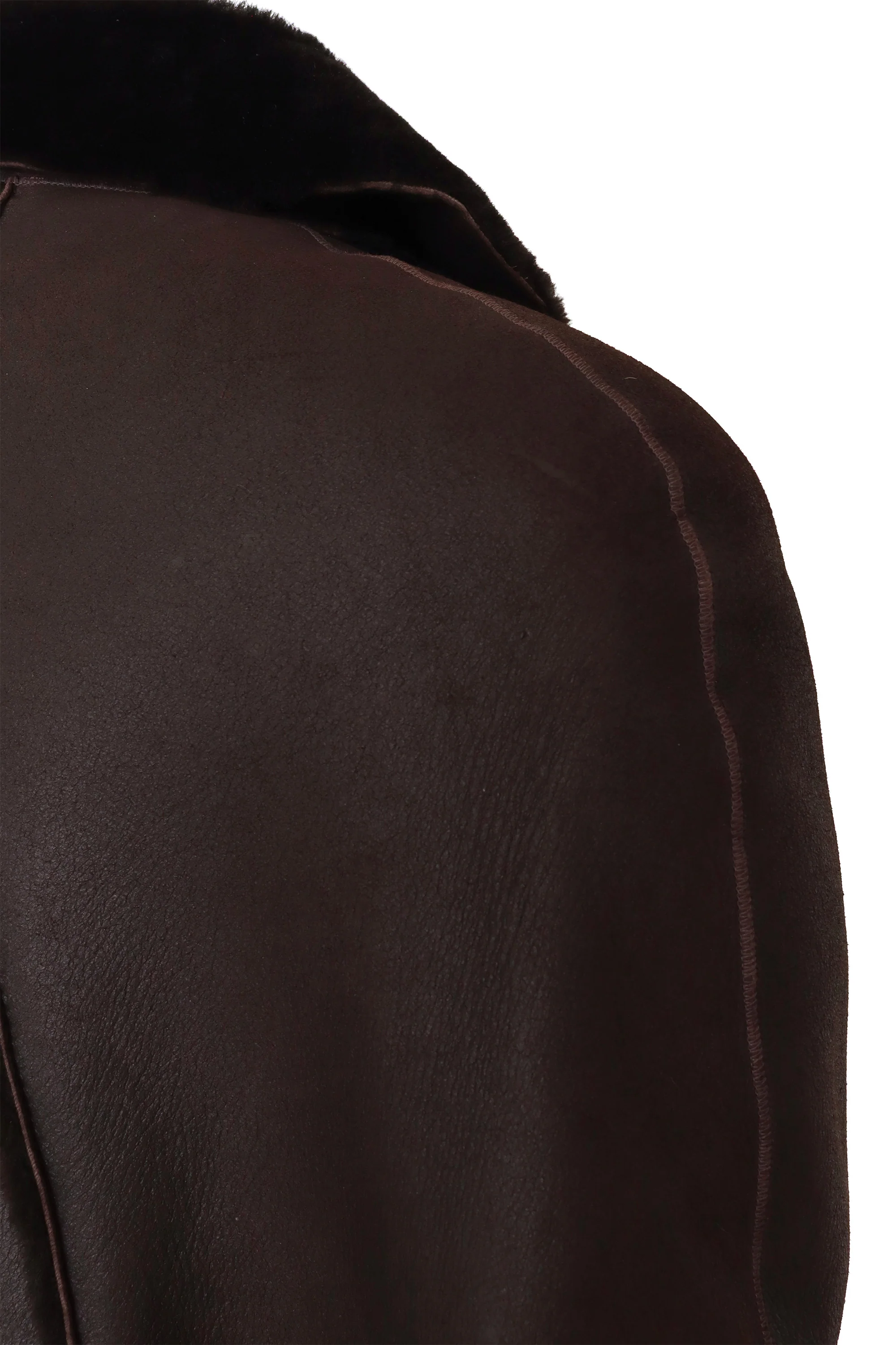 Asymmetrical Leather Poncho - Image 6