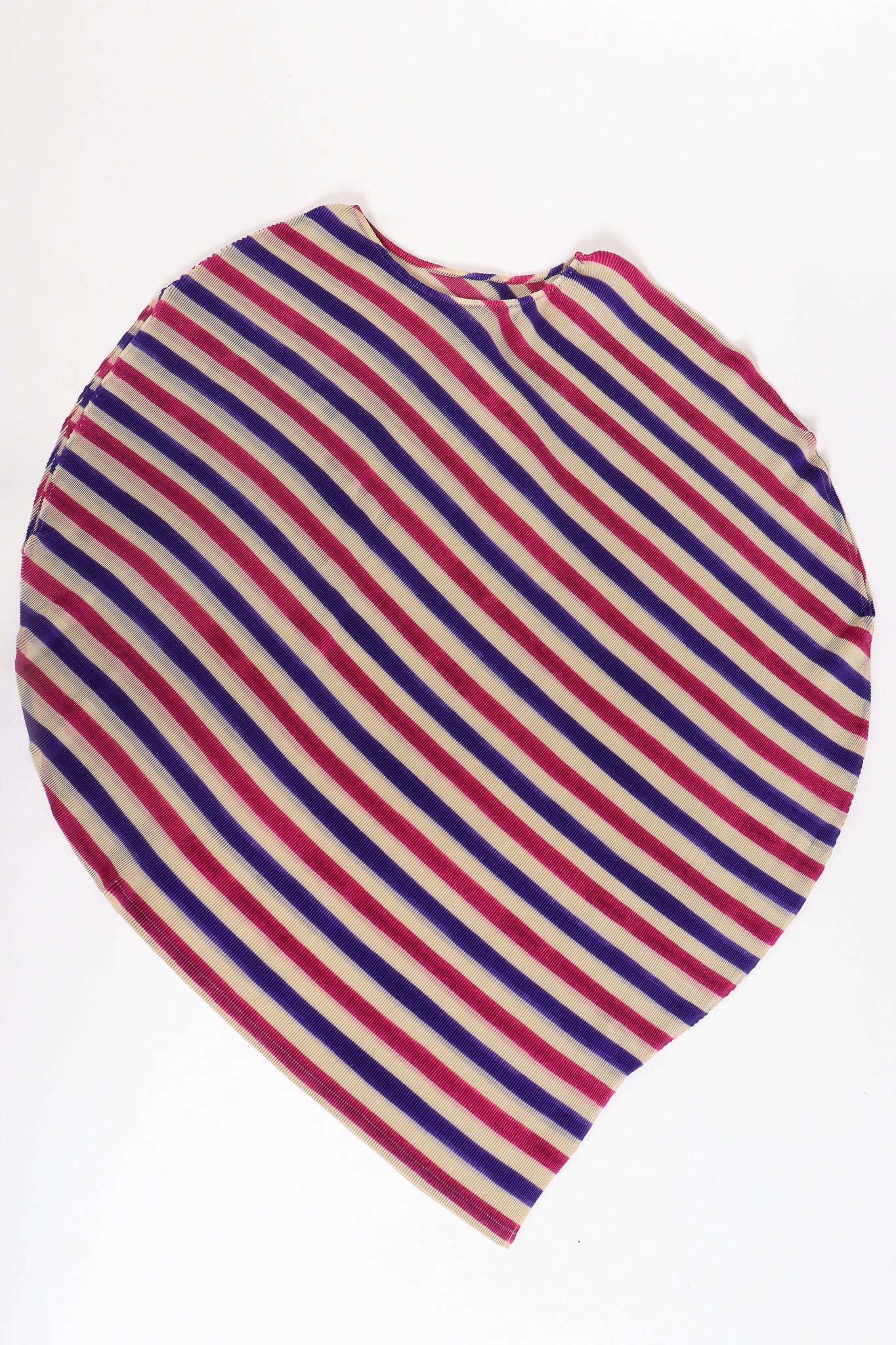 Asymmetrical Pleated Stripe Top - Image 6