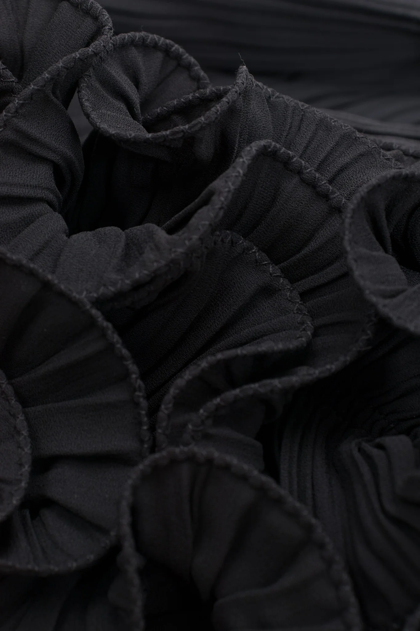 Asymmetrical Ruffle Sleeve Gown - Image 11