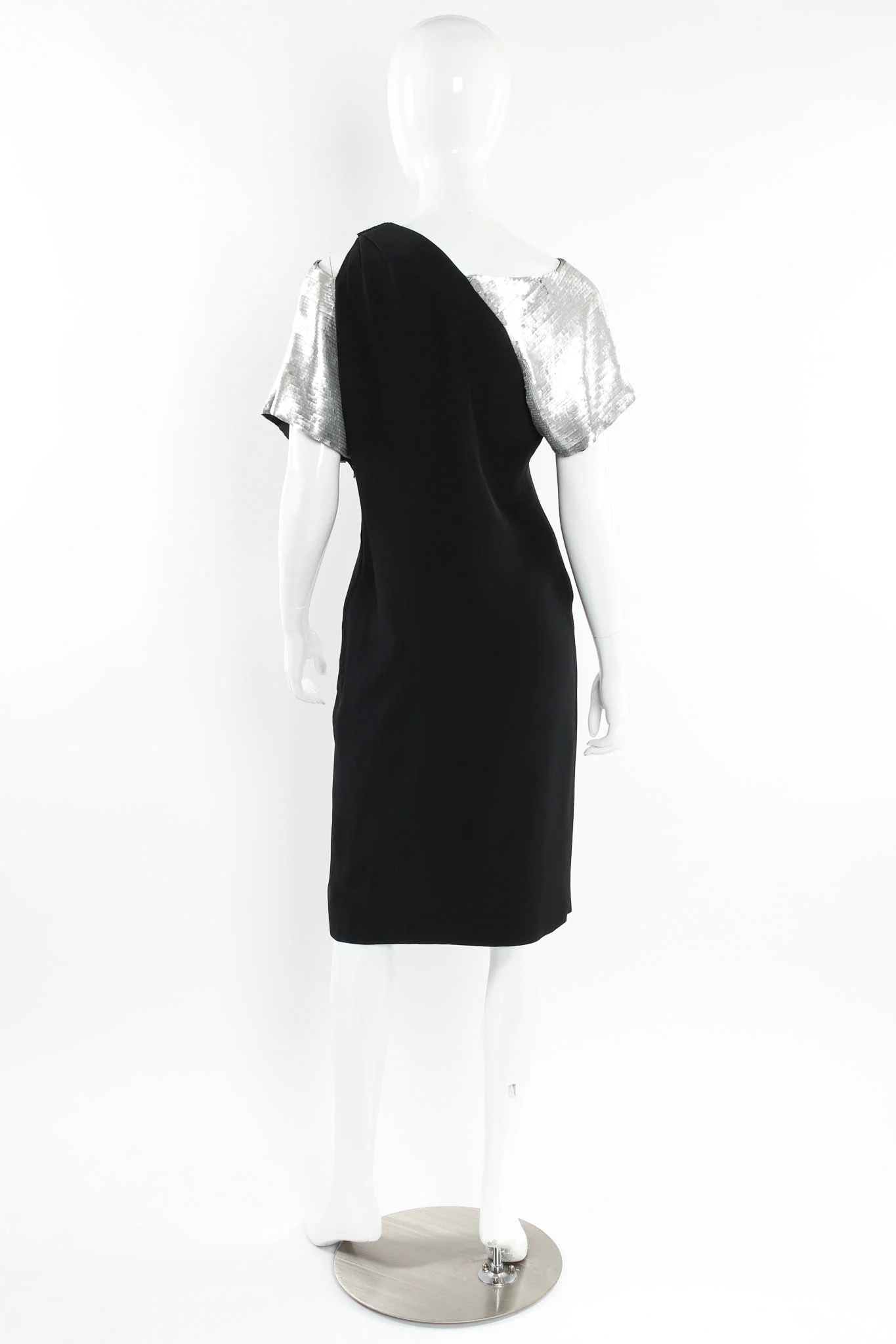 Asymmetrical Sequin Sheath Dress - Image 5