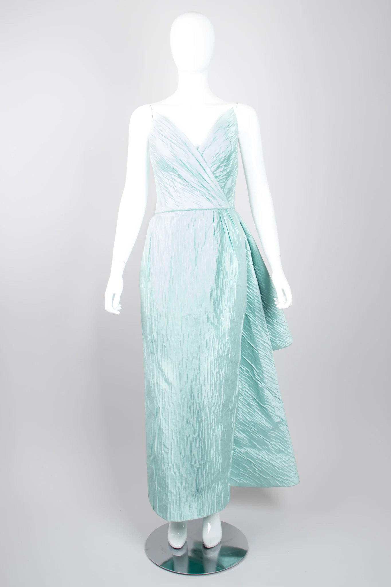 Asymmetrical Side Bustle Gown - Image 3