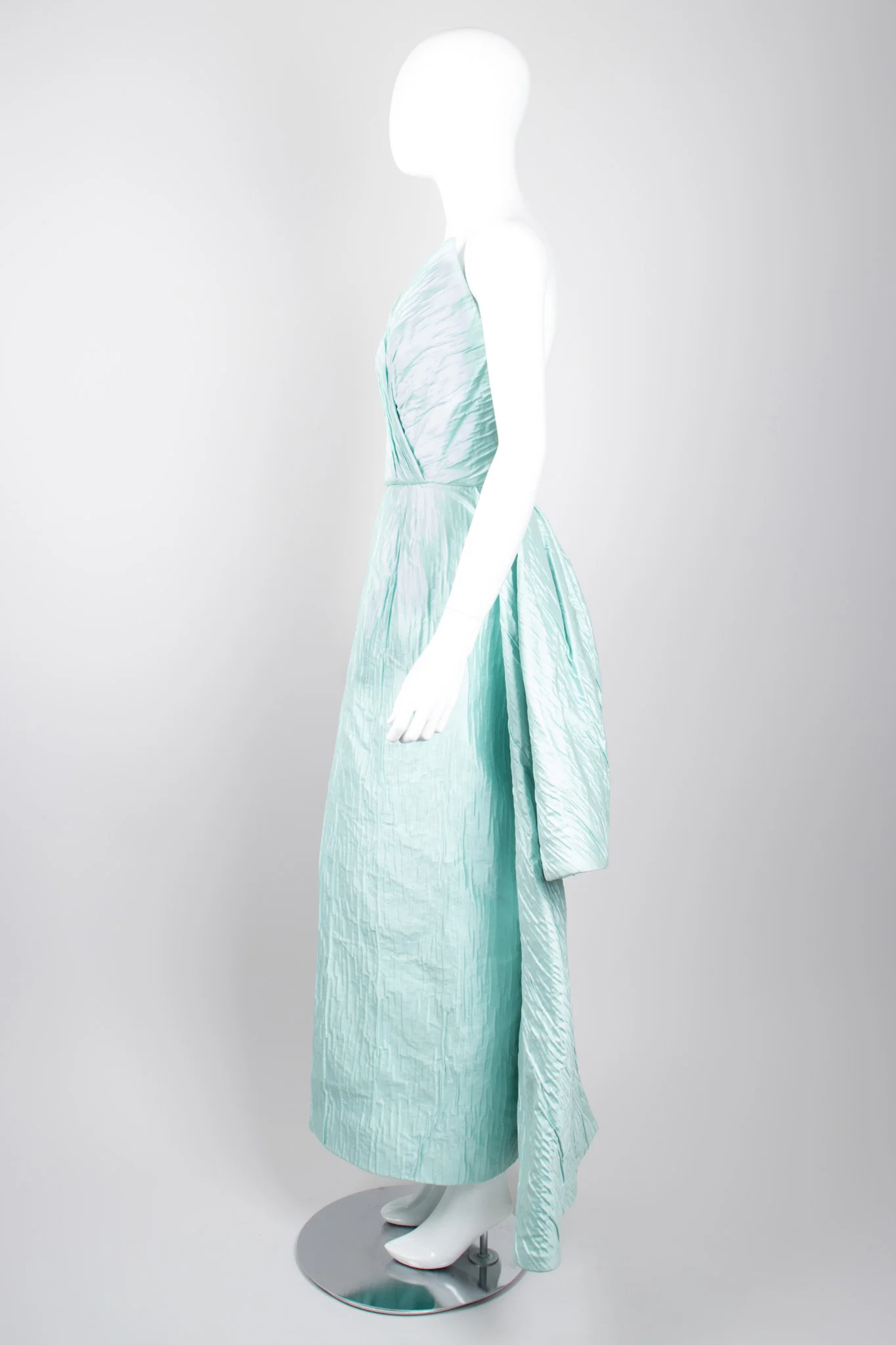 Asymmetrical Side Bustle Gown - Image 4