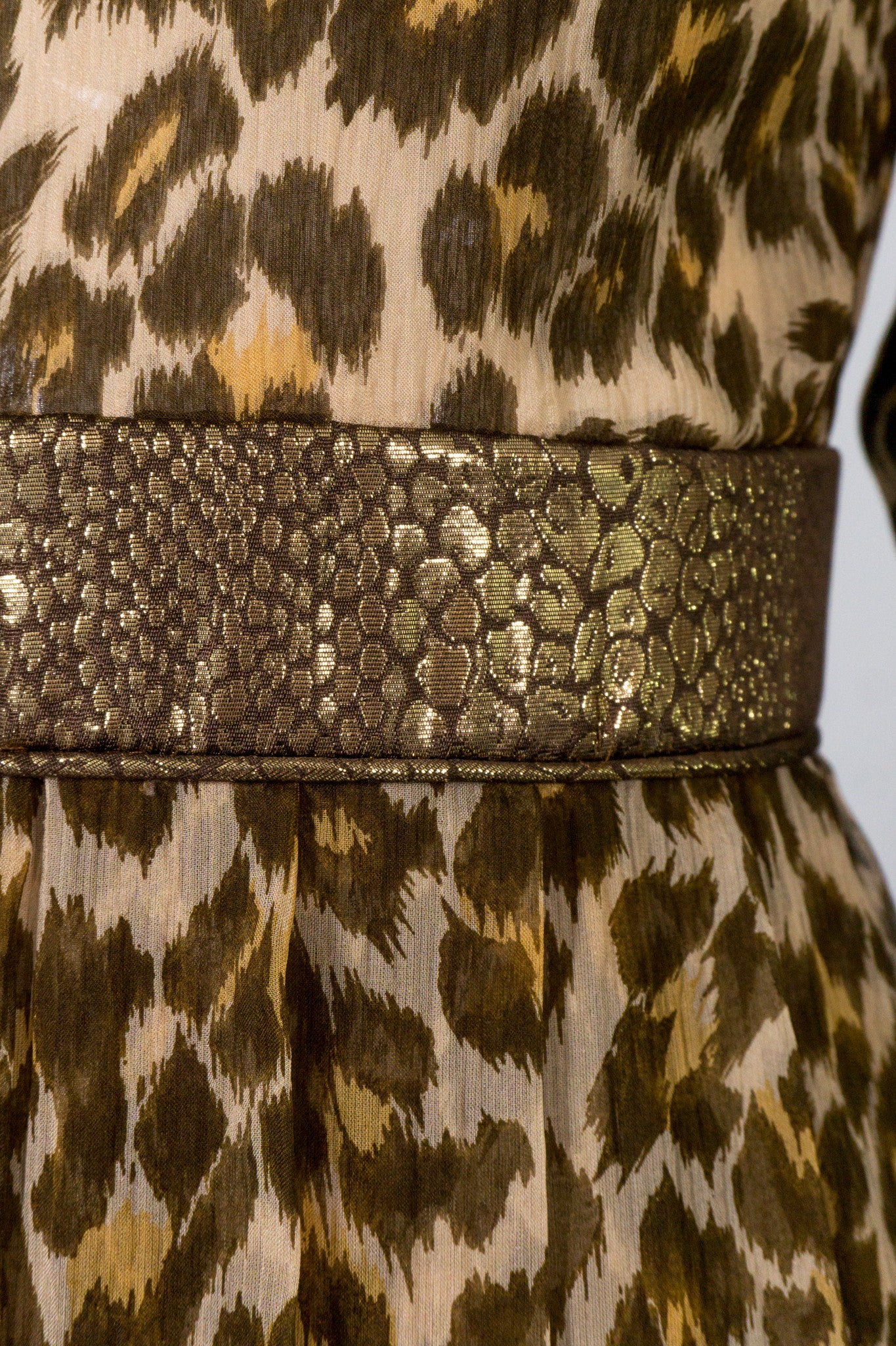 Asymmetrical Silk Leopard Print Dress - Image 8
