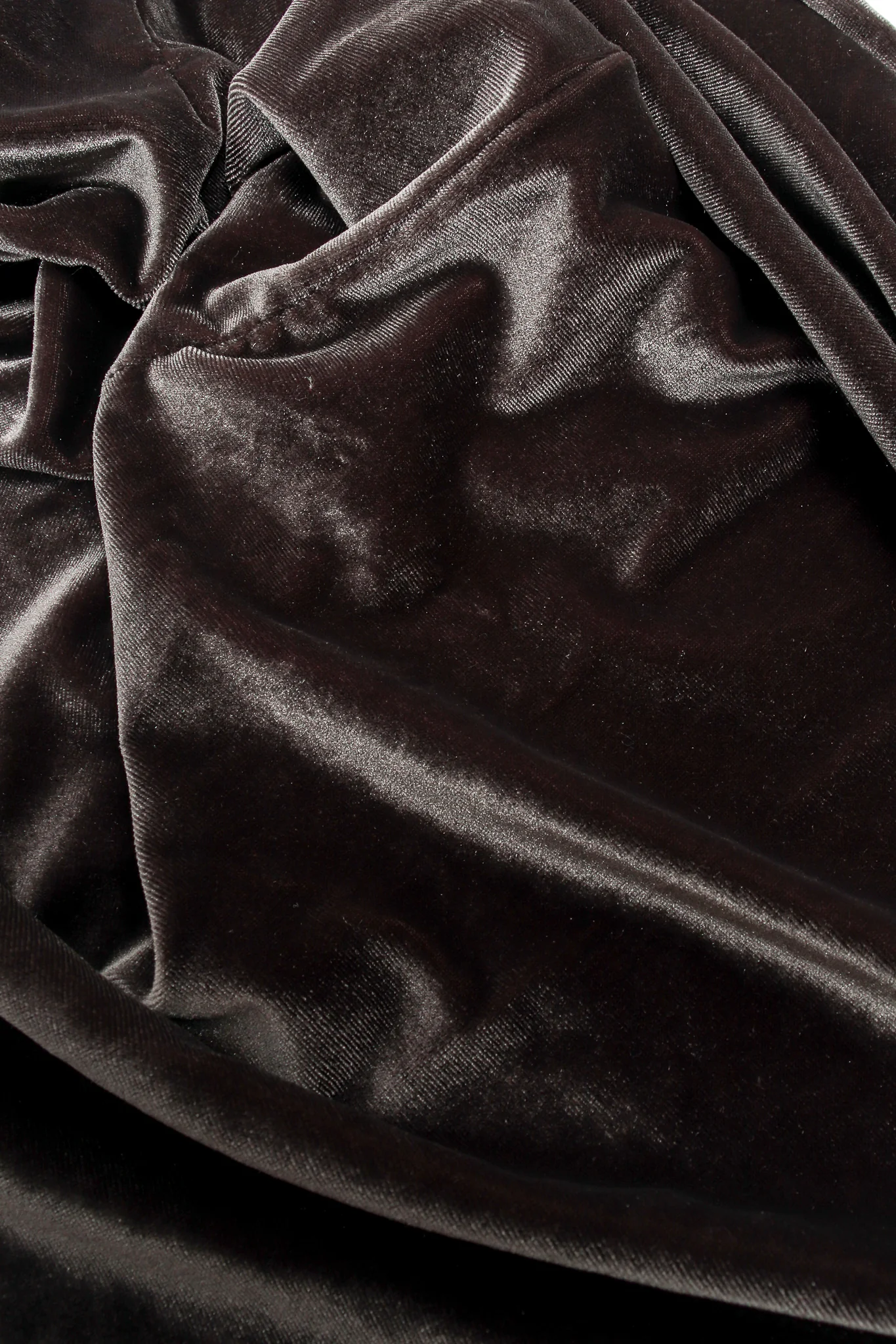 Asymmetrical Velvet Choker Wrap Dress - Image 8