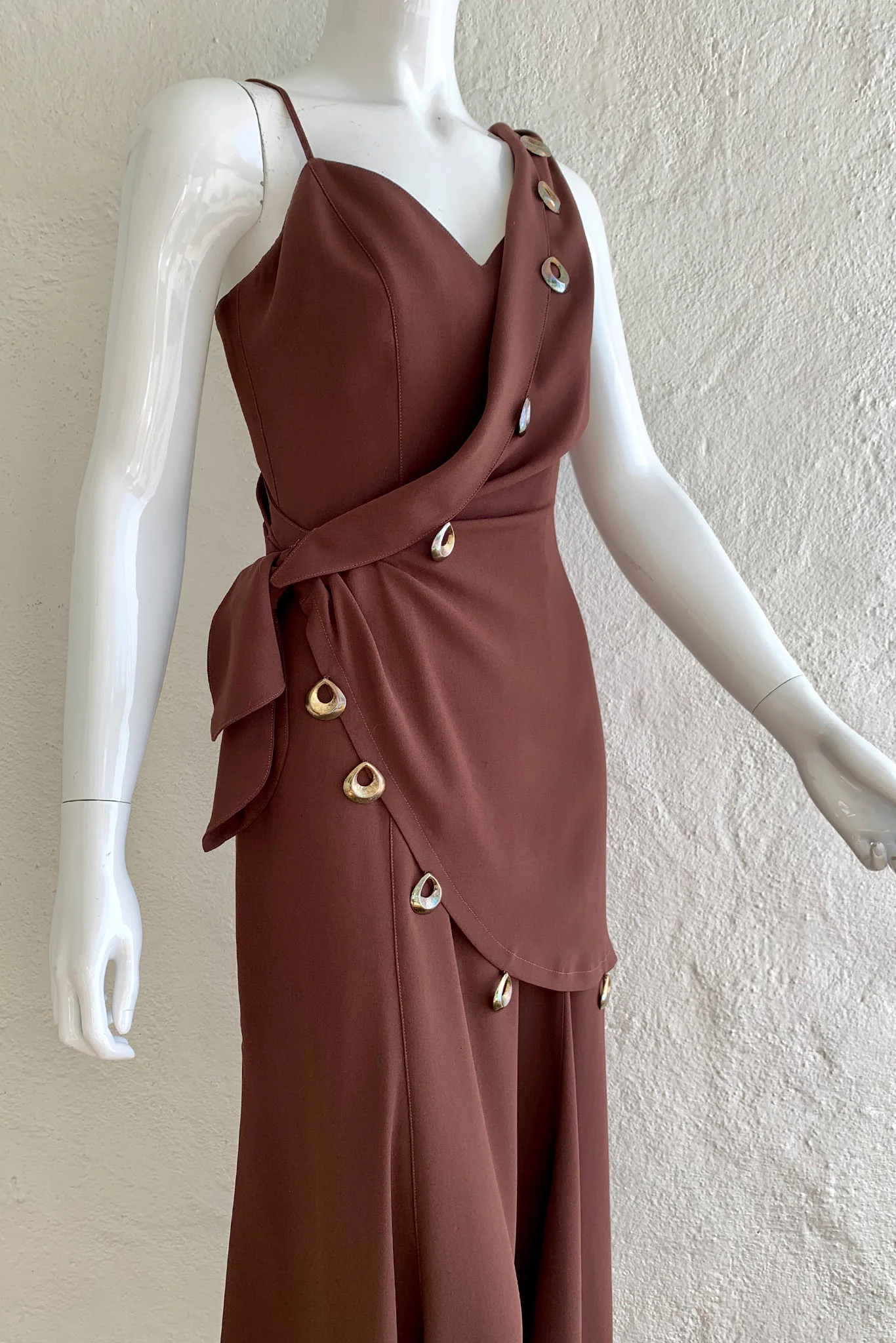 Asymmetrical Wrap Dress - Image 2