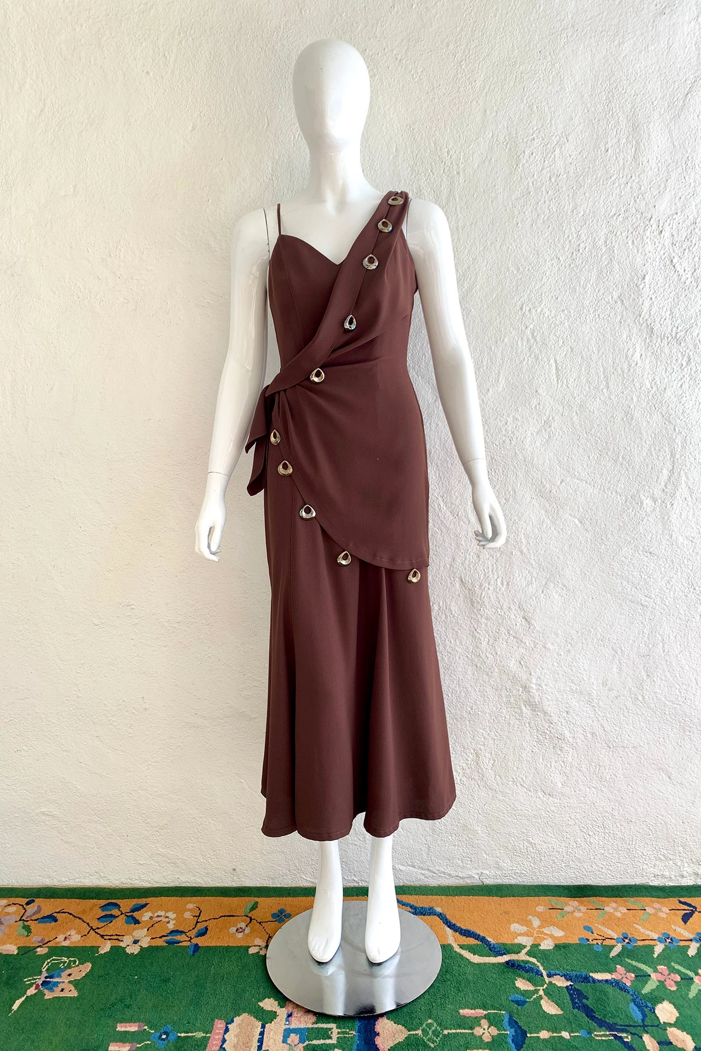 Asymmetrical Wrap Dress - Image 3