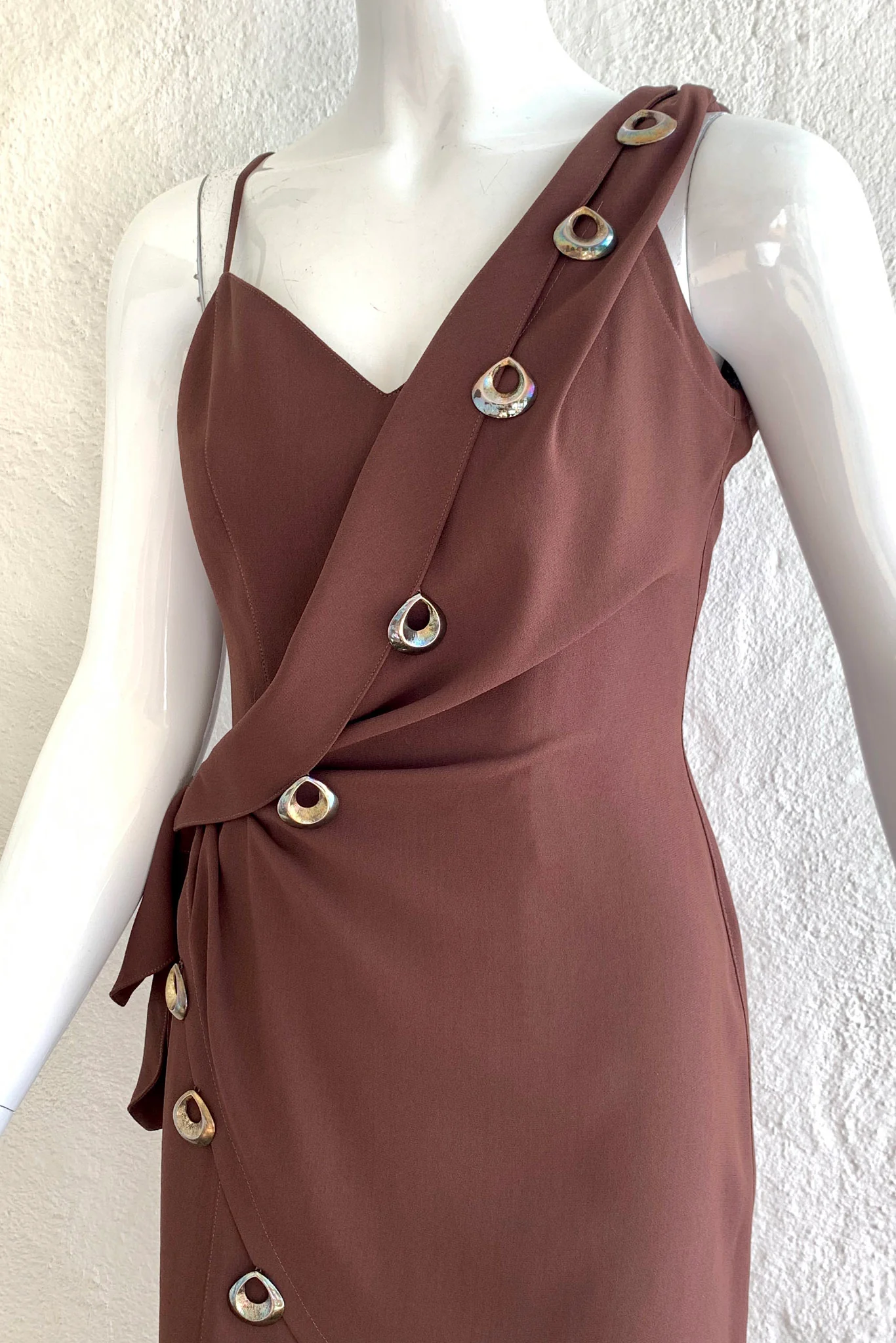 Asymmetrical Wrap Dress - Image 4