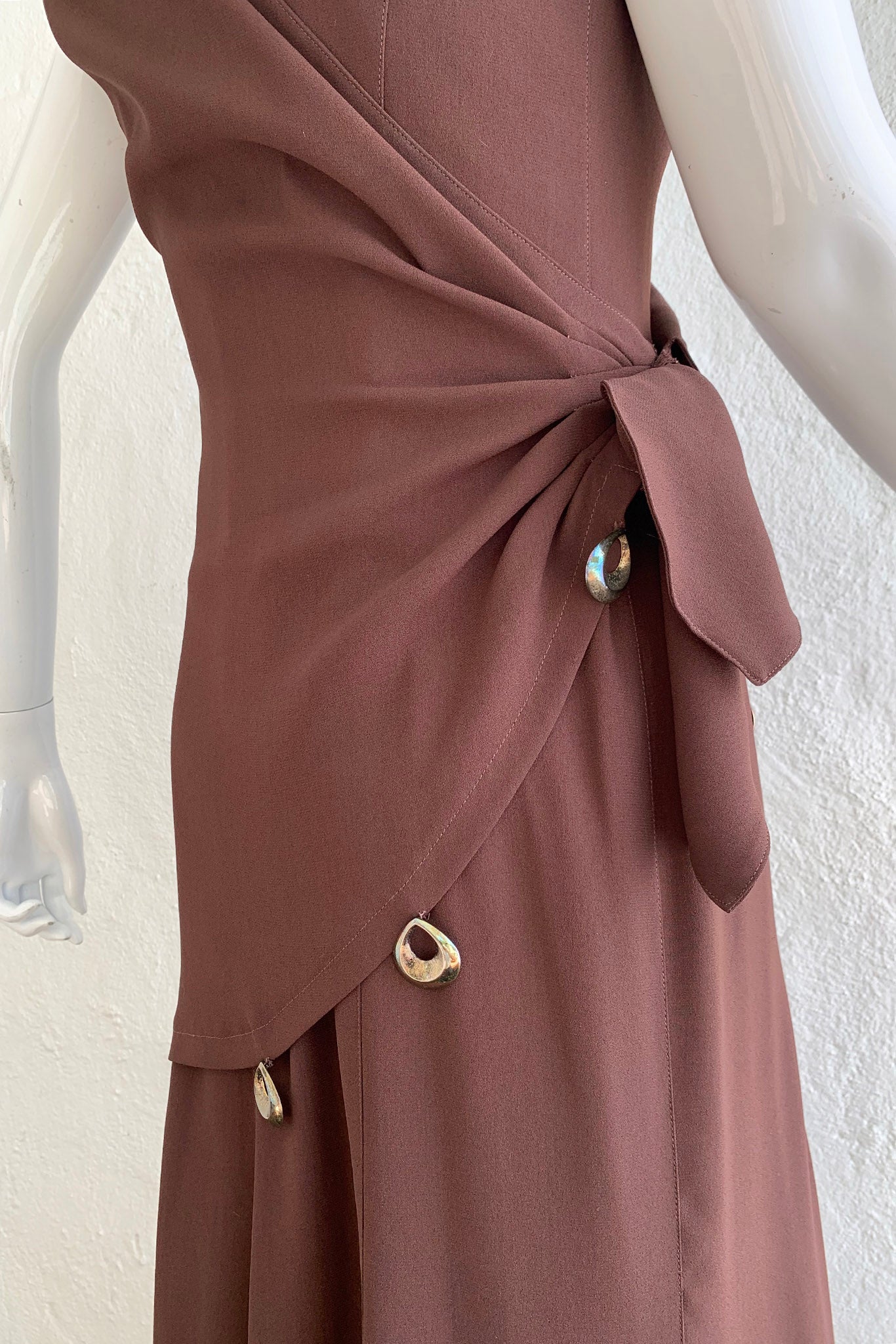 Asymmetrical Wrap Dress - Image 6