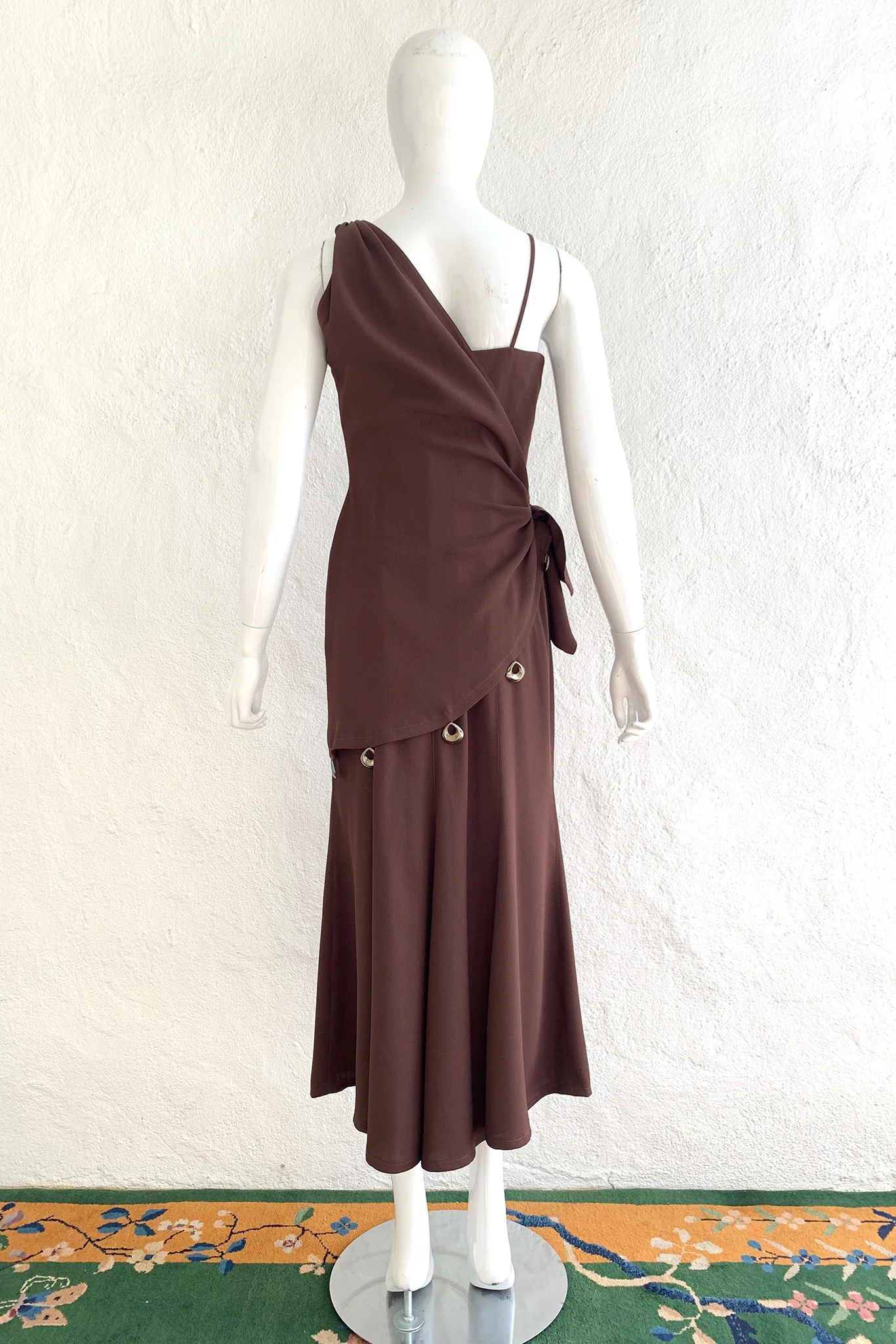 Asymmetrical Wrap Dress - Image 8