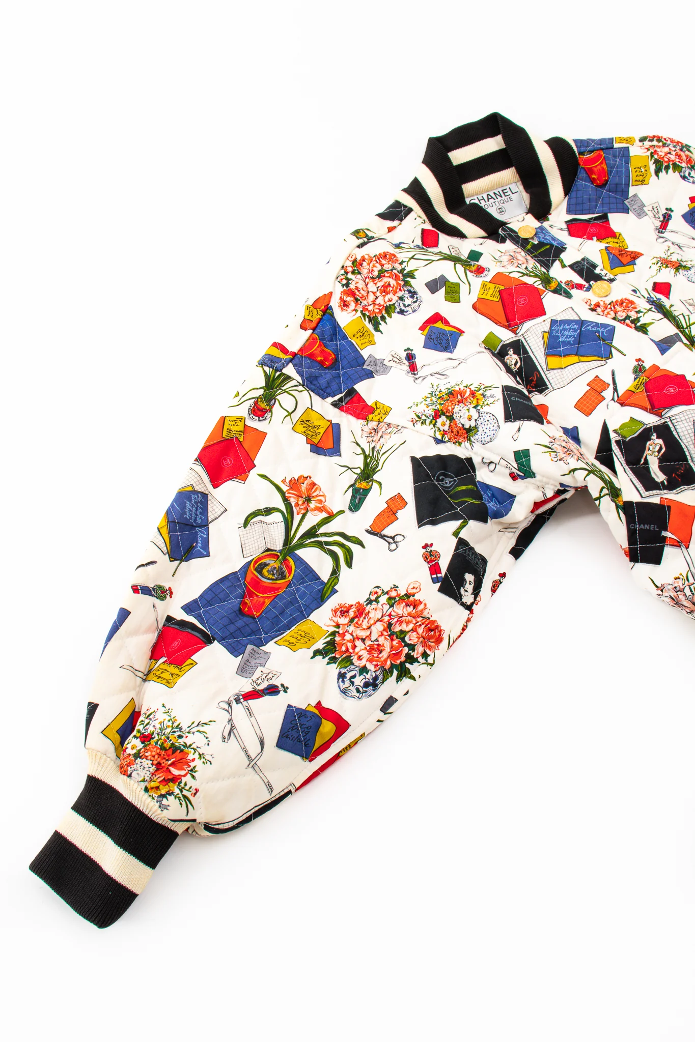1986 Atelier Sketch Quilted Bomber Jacket - Image 14