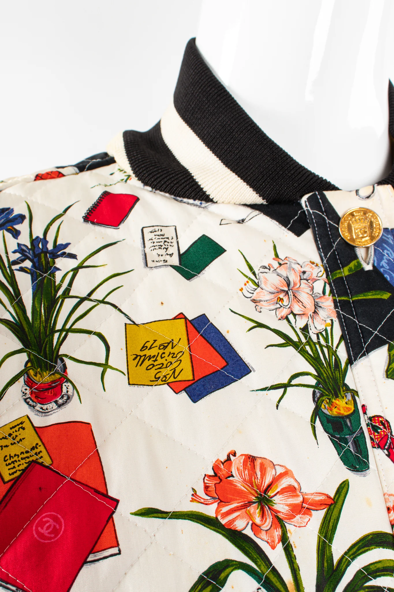 1986 Atelier Sketch Quilted Bomber Jacket - Image 19
