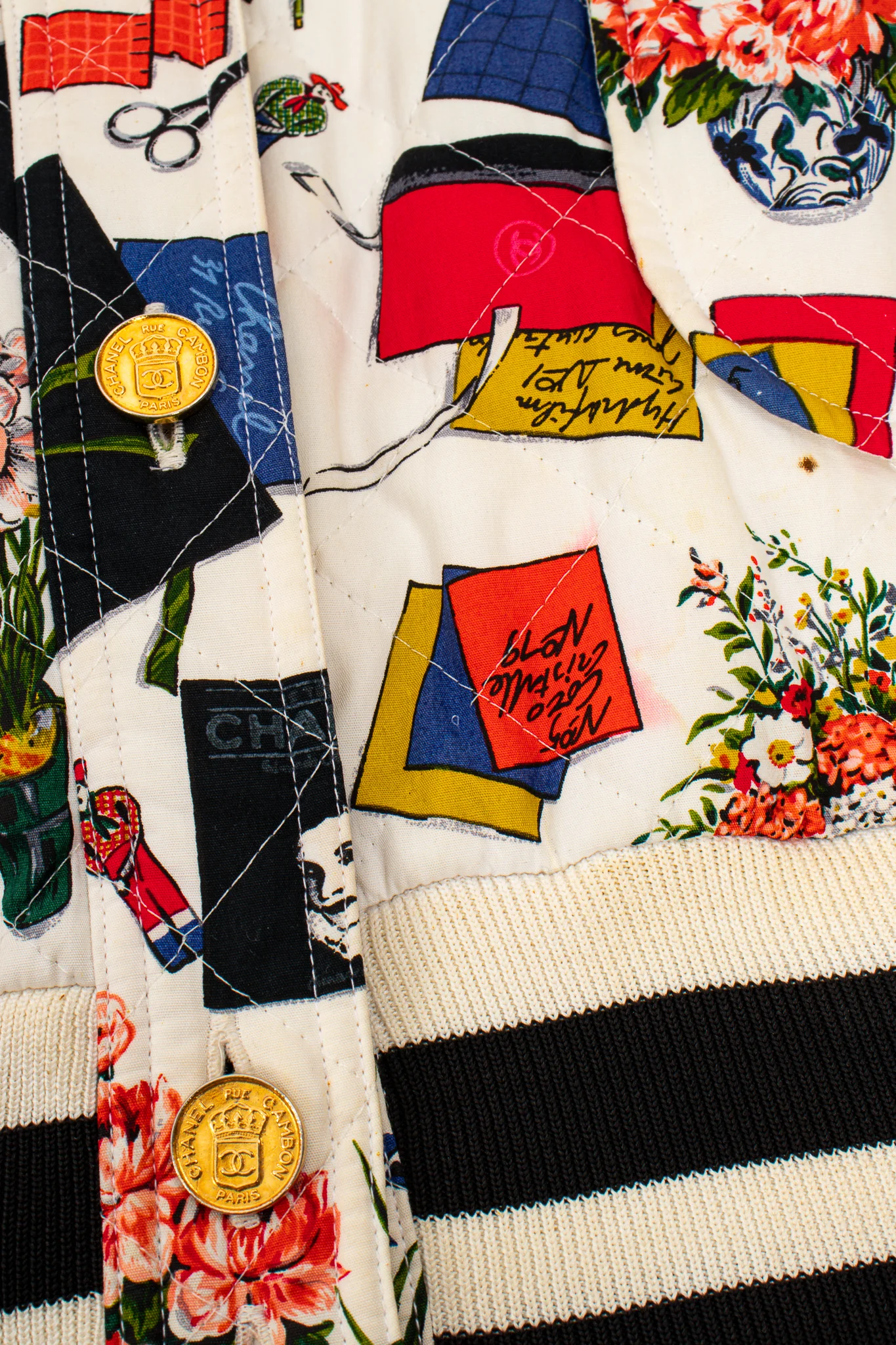 1986 Atelier Sketch Quilted Bomber Jacket - Image 22