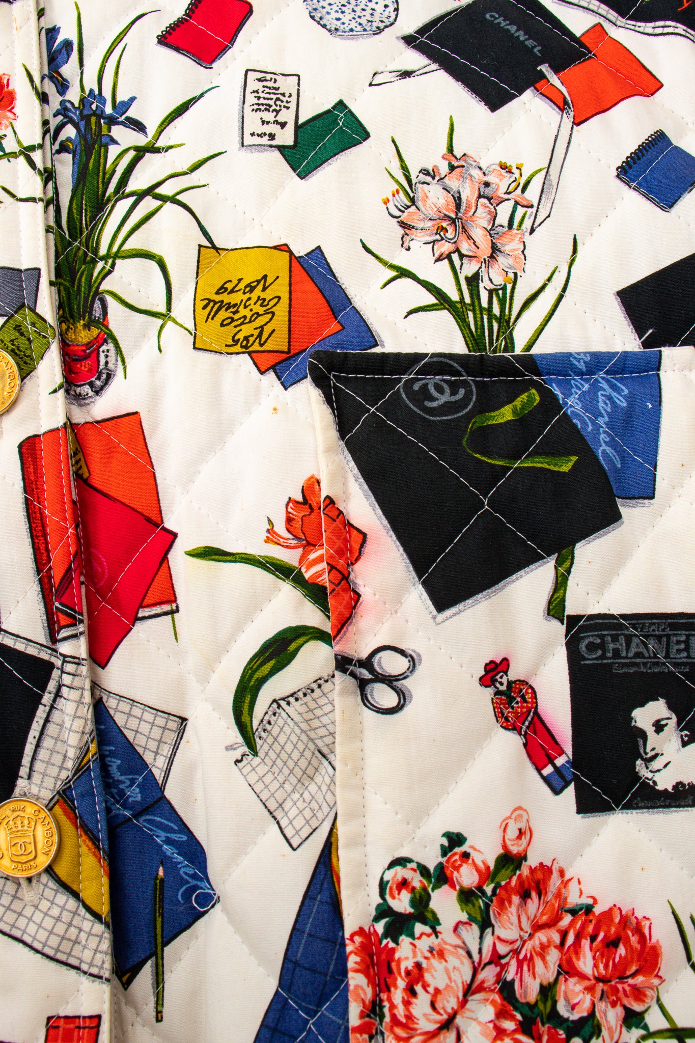1986 Atelier Sketch Quilted Bomber Jacket - Image 23