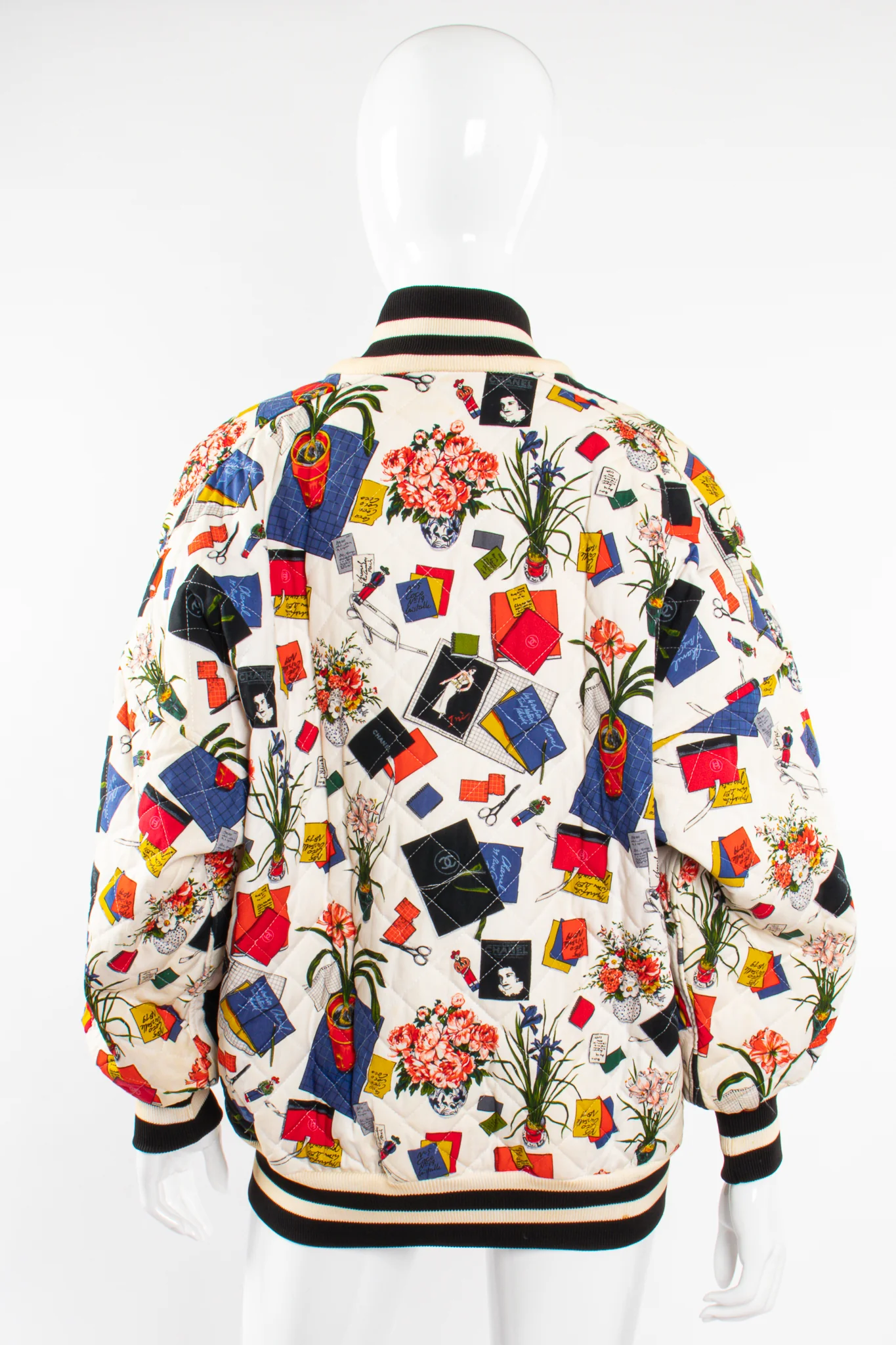 1986 Atelier Sketch Quilted Bomber Jacket - Image 6