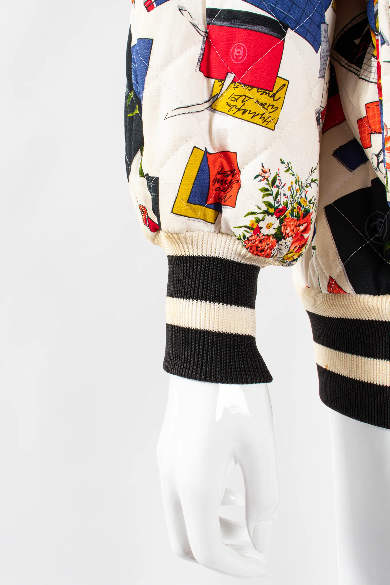 1986 Atelier Sketch Quilted Bomber Jacket - Image 9