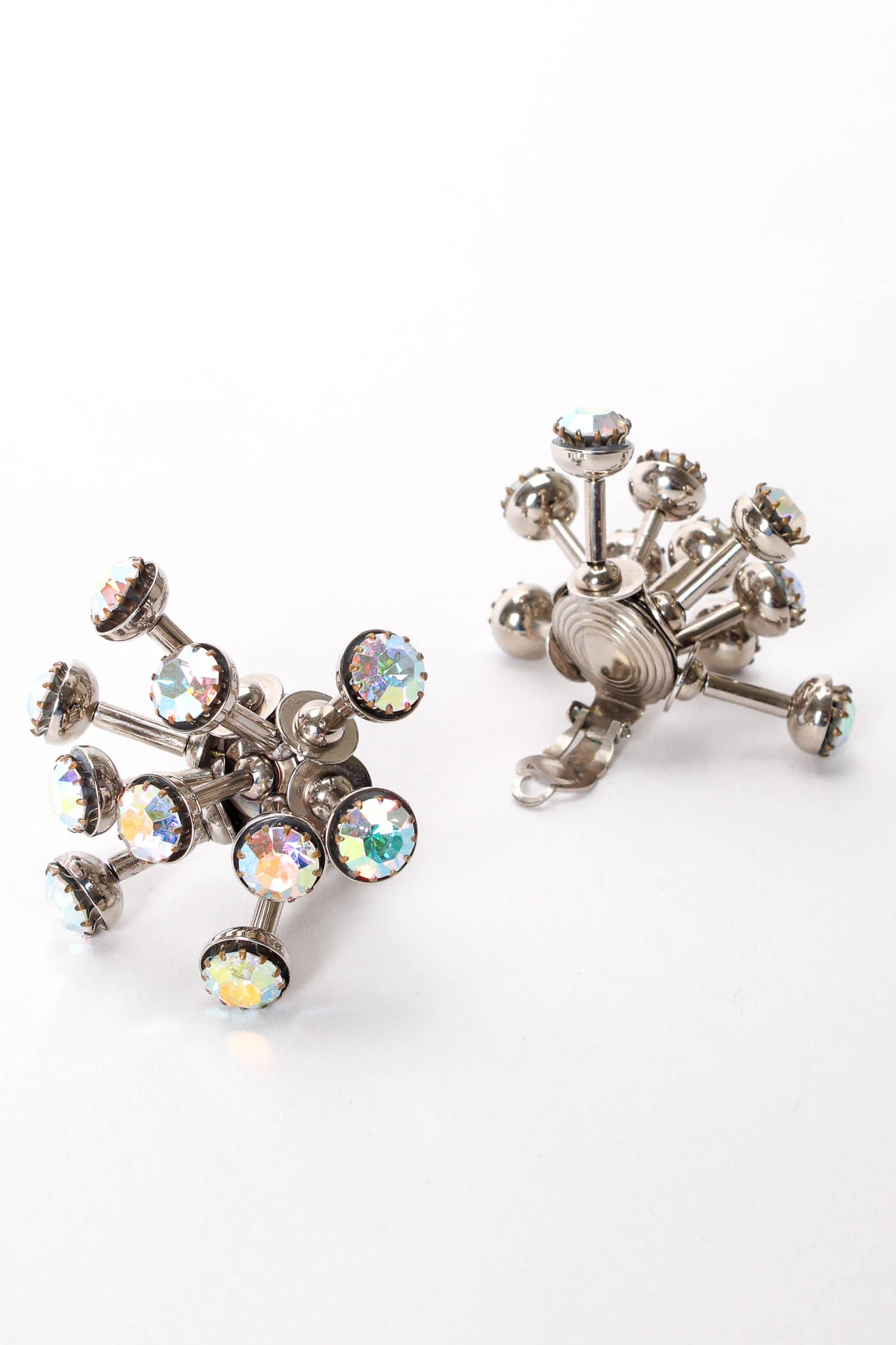 Atomic Rhinestone Sputnik Earrings - Image 7