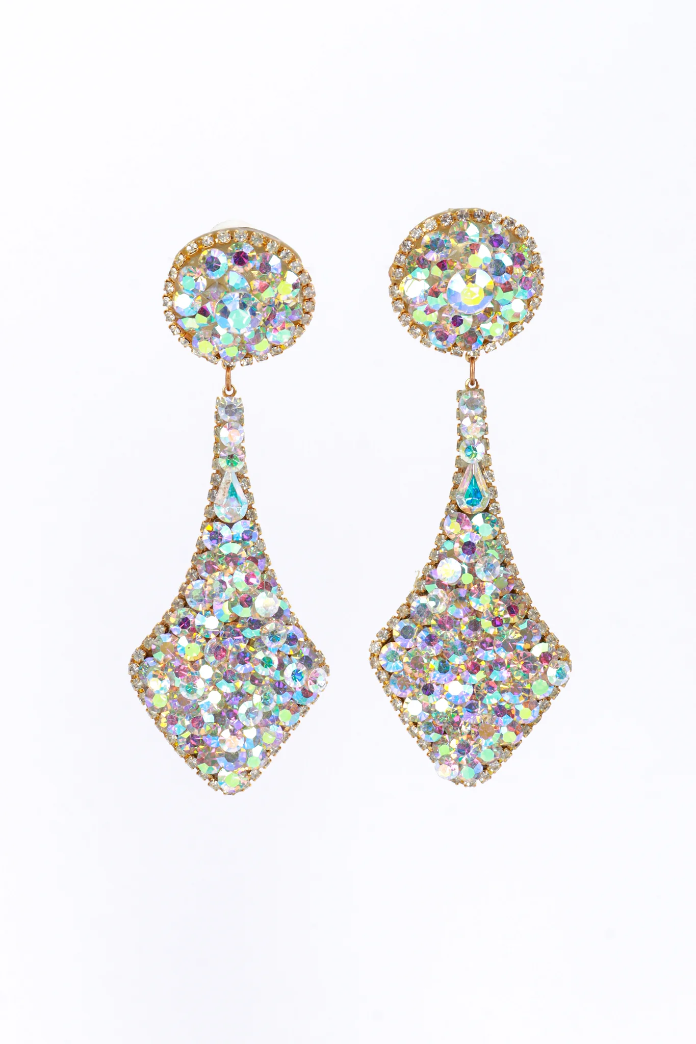 Aurora Crystal Chandelier Drop Earrings