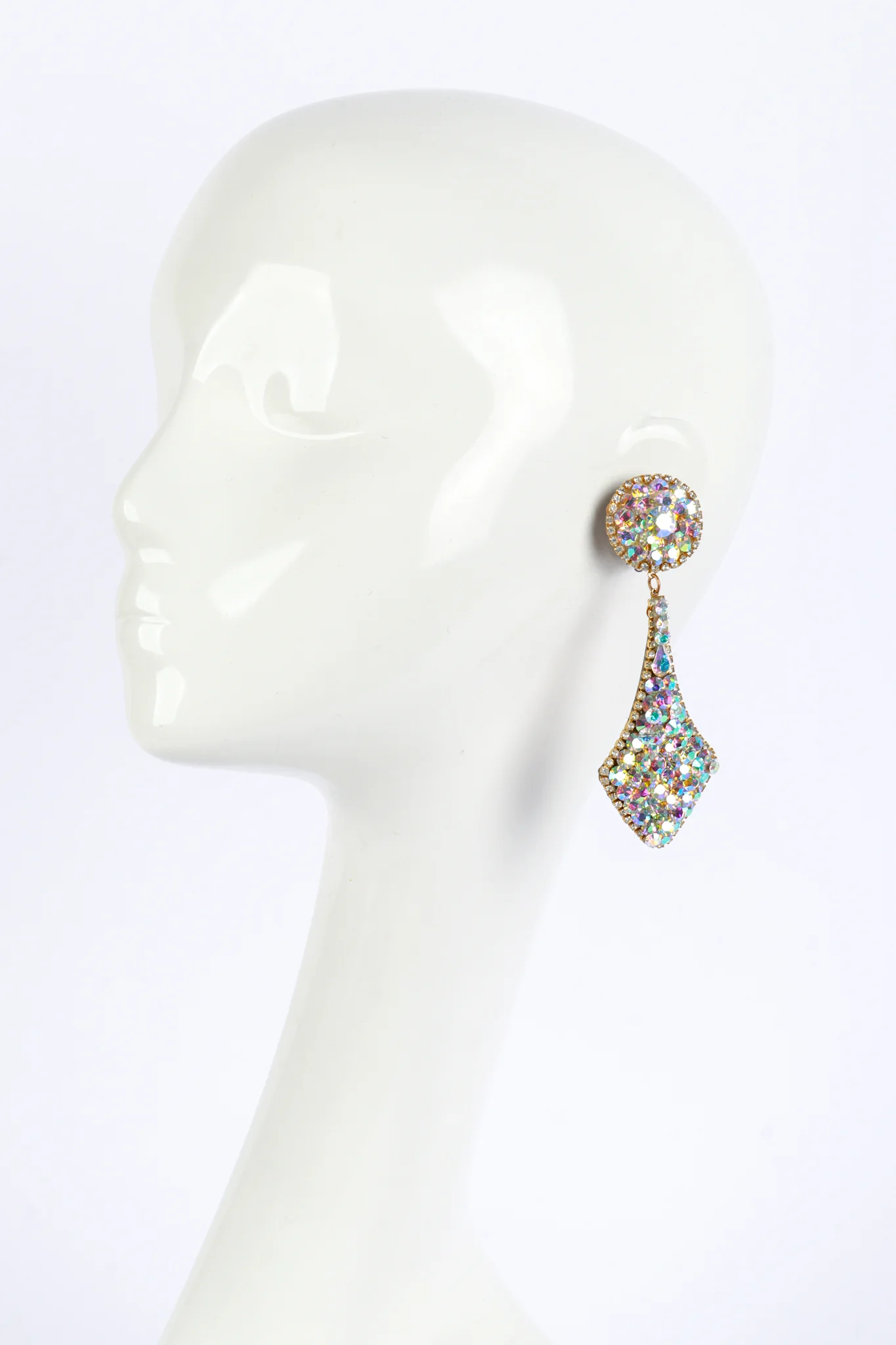 Aurora Crystal Chandelier Drop Earrings - Image 2