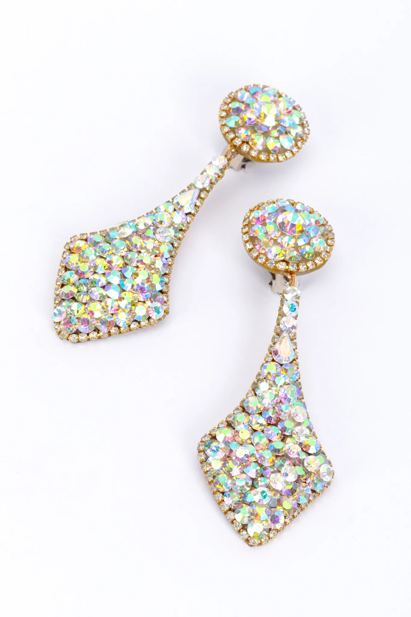 Aurora Crystal Chandelier Drop Earrings - Image 3